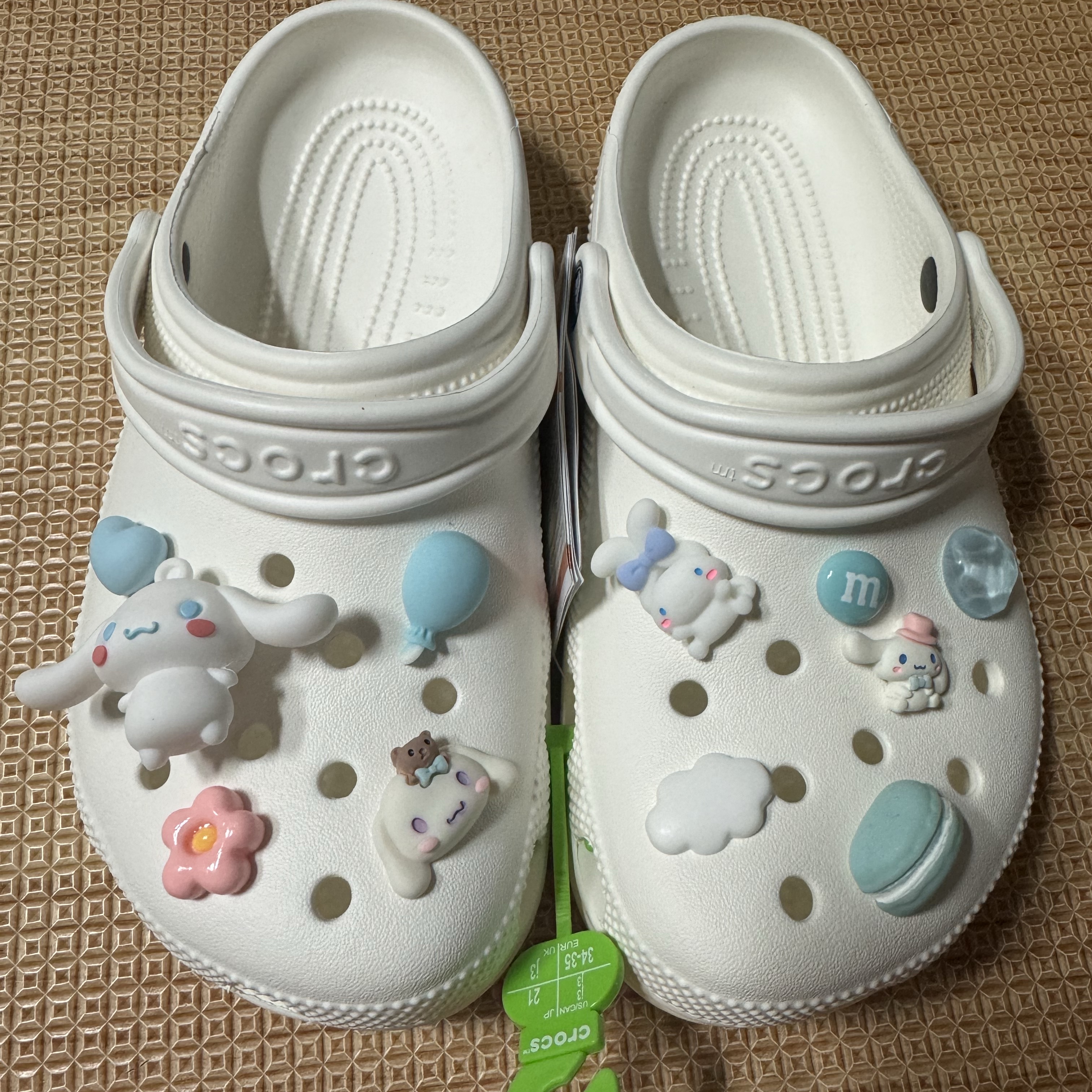 (Kids) Crocs Classic Clog White 착용 스타일