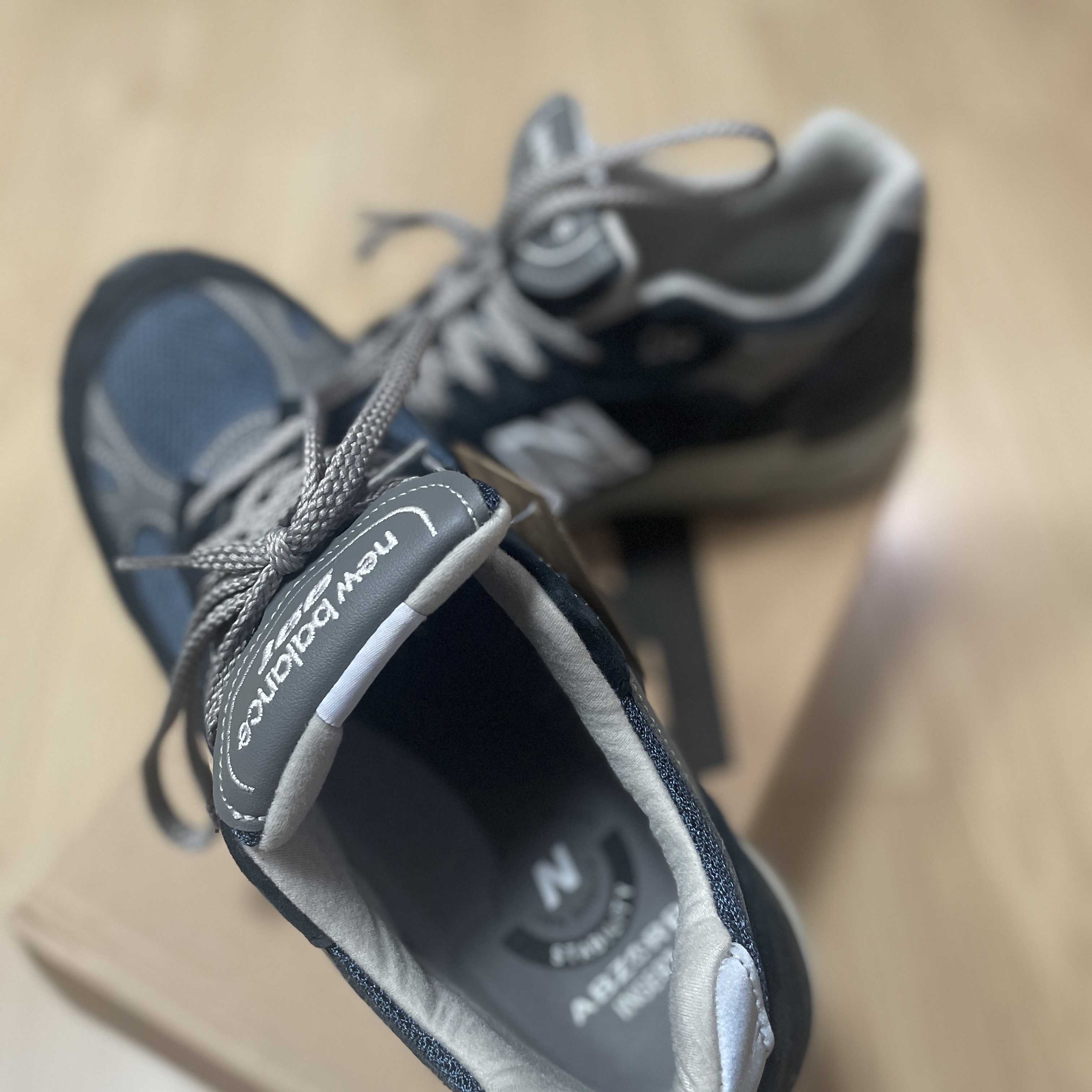 New Balance 991 Made in UK Navy 착용 스타일 - 2