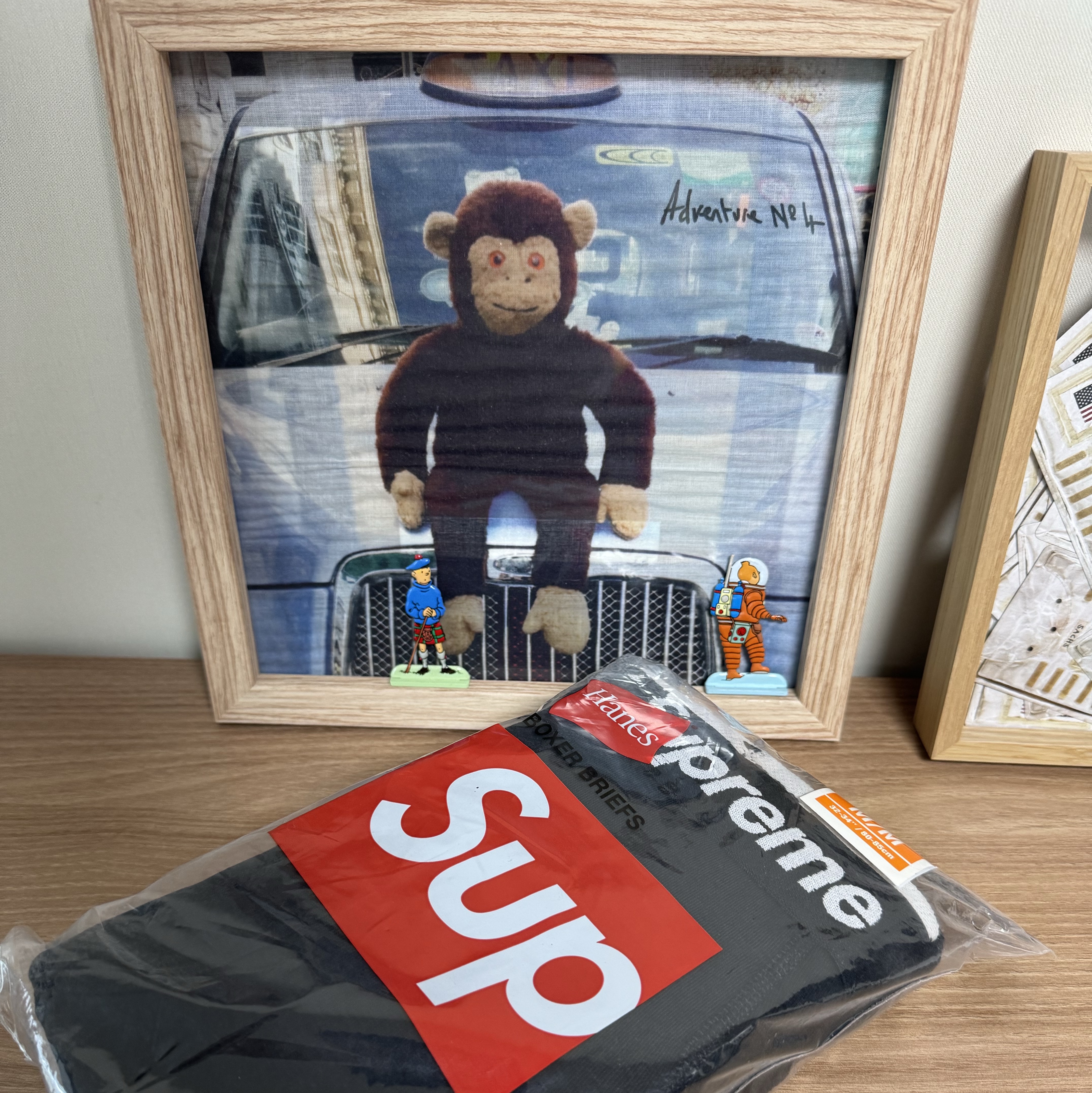 Supreme Hanes Boxer Briefs Black (4 Pack) 착용 스타일