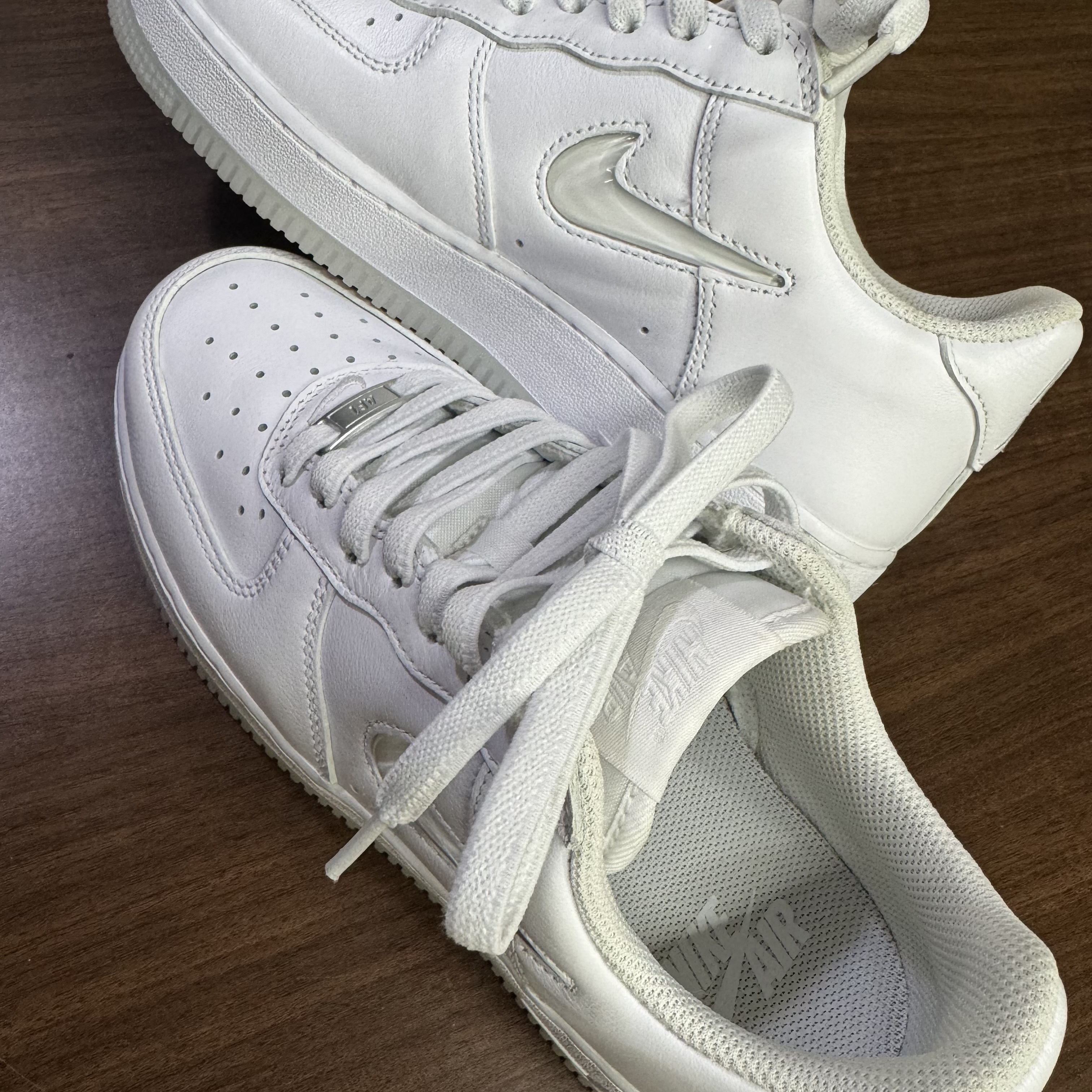 Nike Air Force 1 Low Color of The Month White Jewel 착용 스타일 - 2