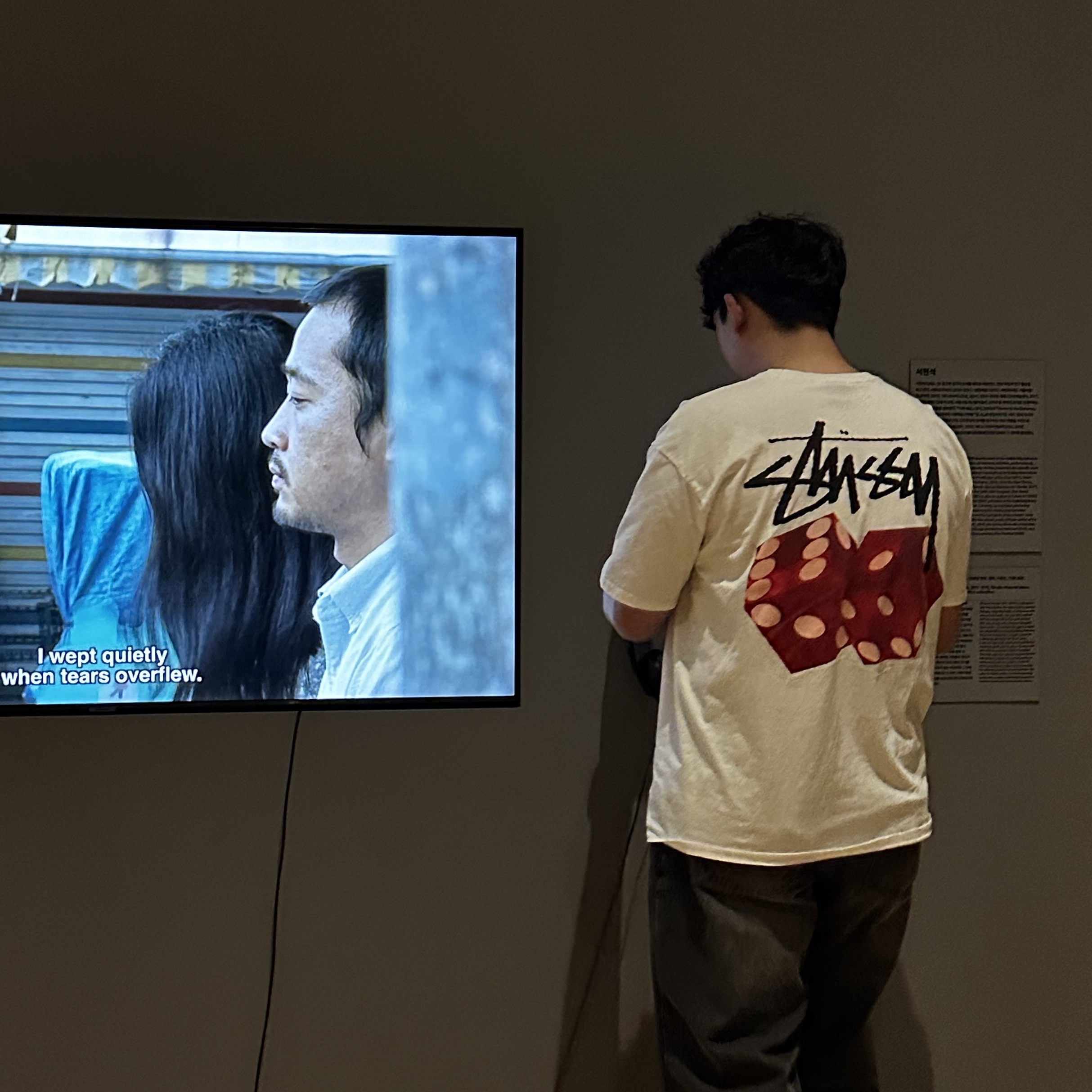 Stussy Diced Out T-Shirt White 착용 스타일 - 1