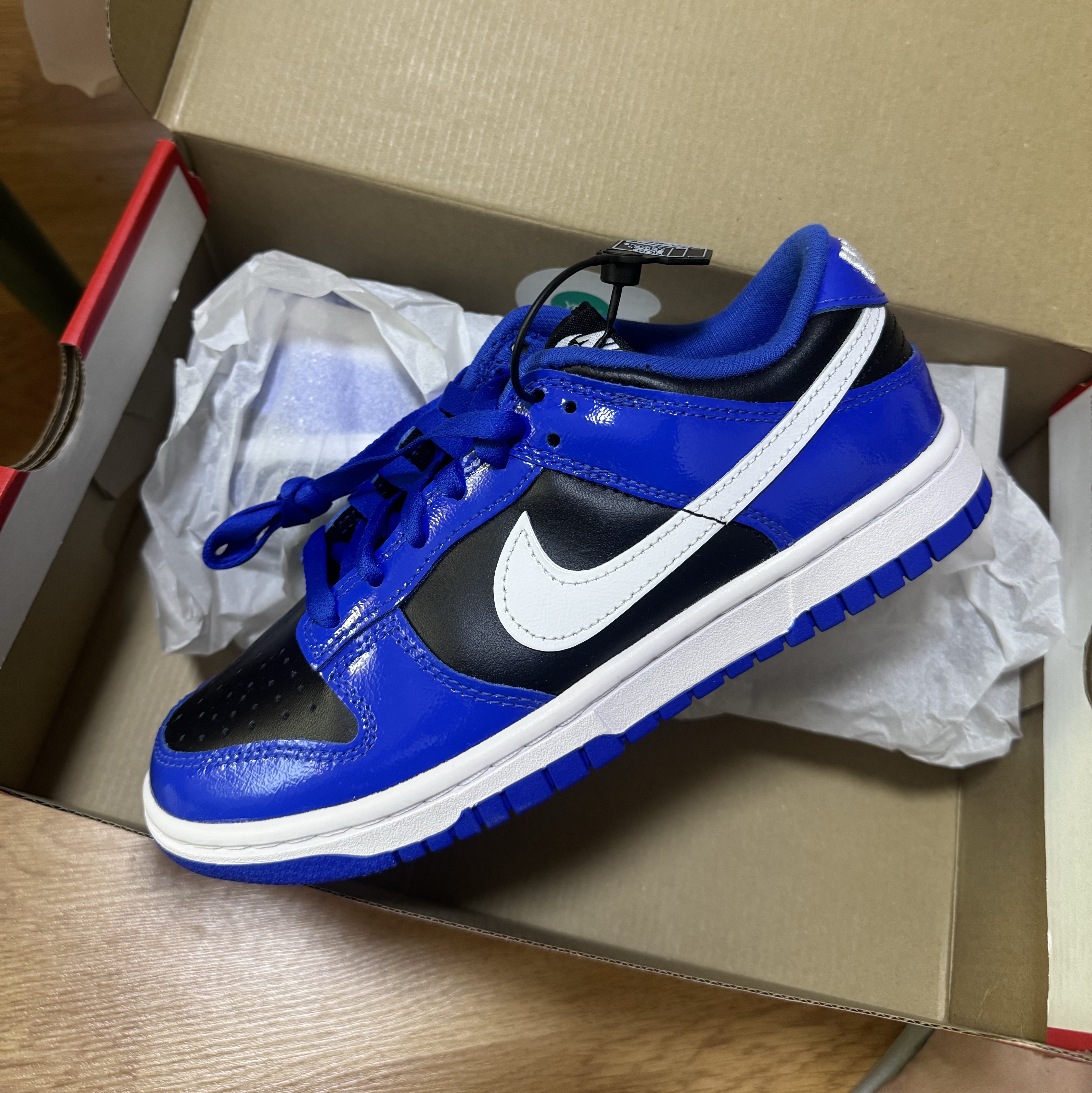 (W) Nike Dunk Low Essential Game Royal 착용 스타일
