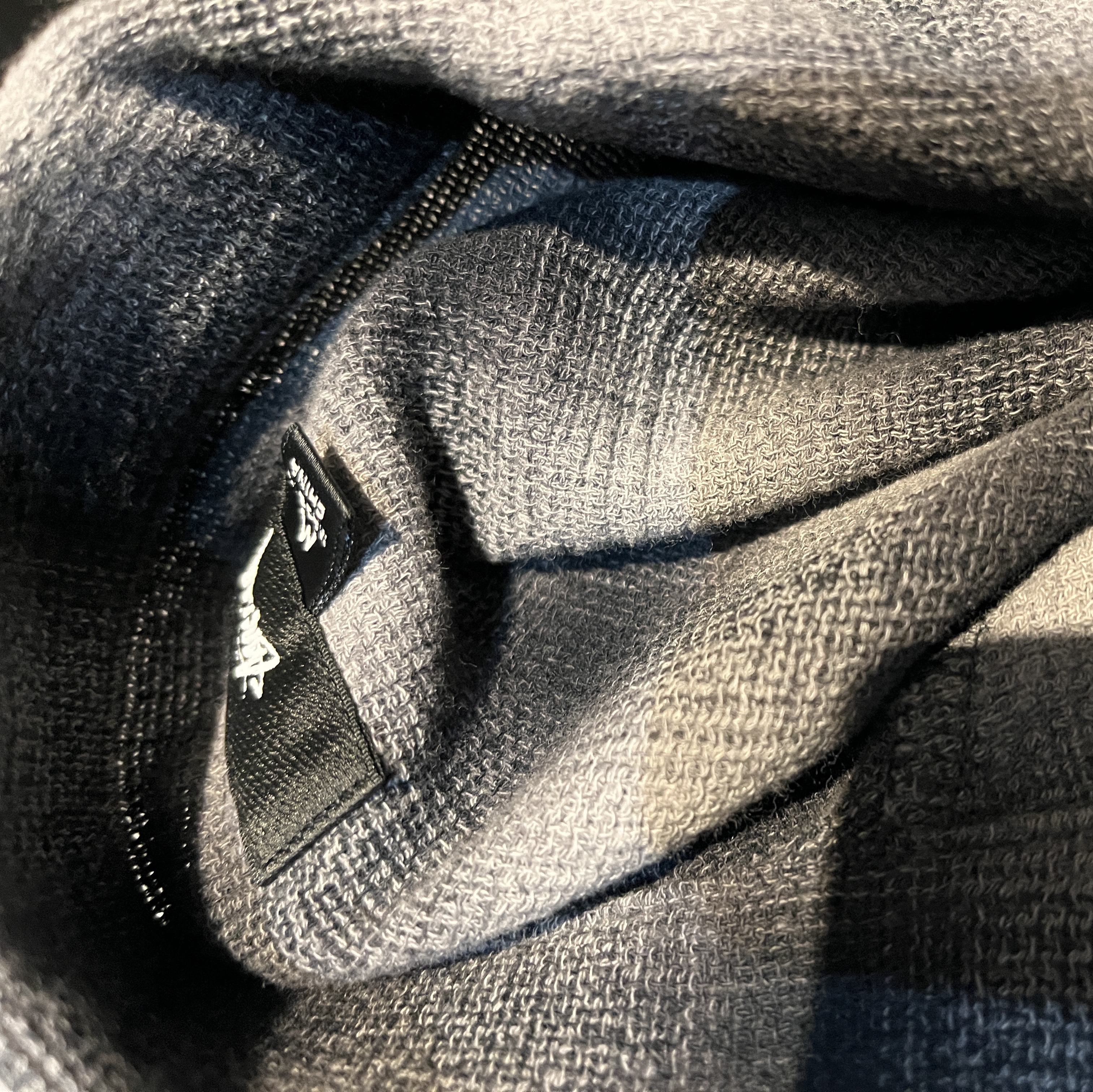 Stussy Twisted Yarn Plaid Zip Shirt Natural 착용 스타일