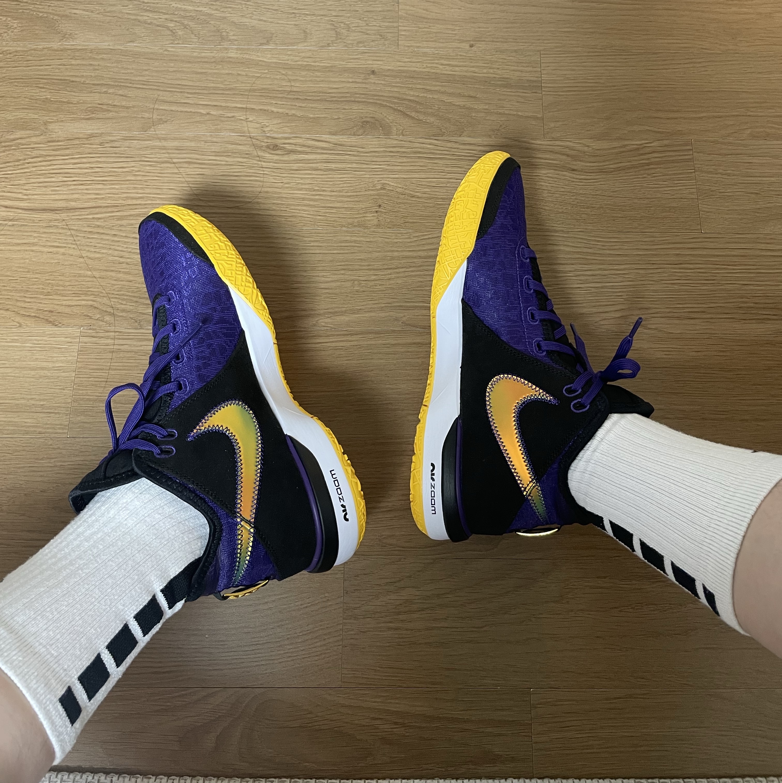Nike LeBron NXXT Gen EP Court Purple Black, Jordan Luka 1 White Neutral Indigo 착용 스타일 - 5
