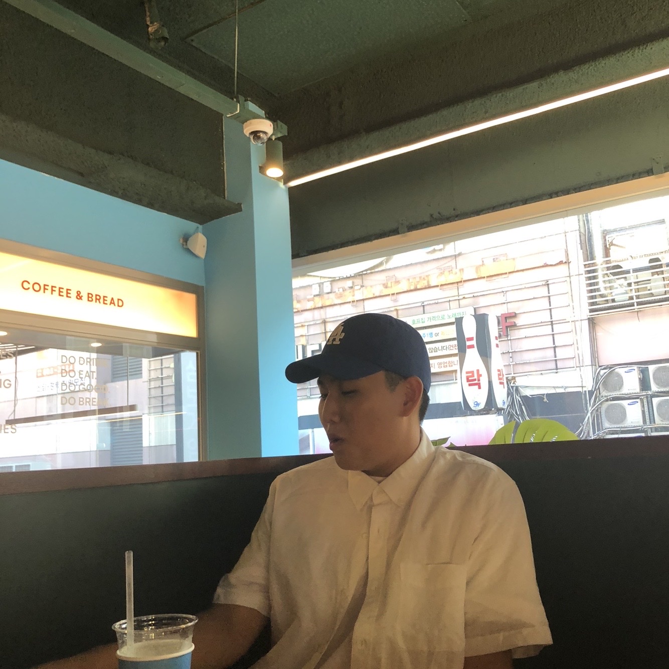 47 Brand LA Dodgers Clean Up Royal 착용 스타일 - 2