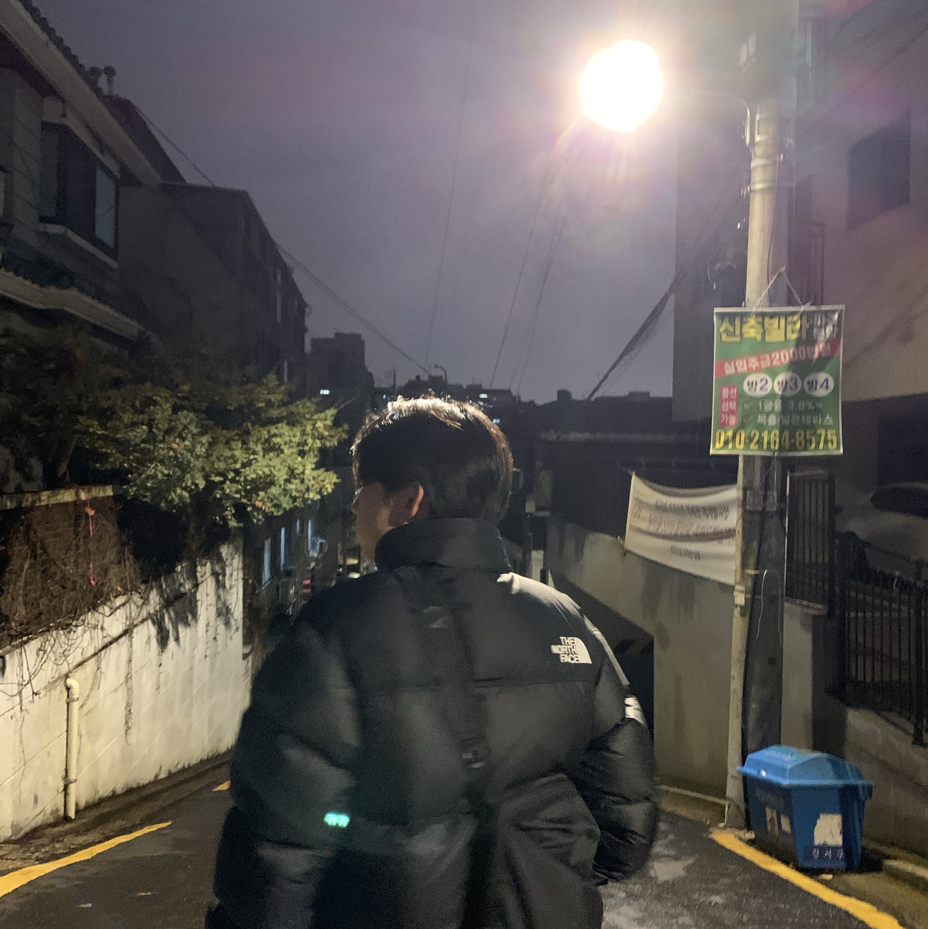 The North Face 1996 Eco Nuptse Jacket Black, Sansan Gear Cubic Pants Midnight Blue - 23SS 착용 스타일 - 4