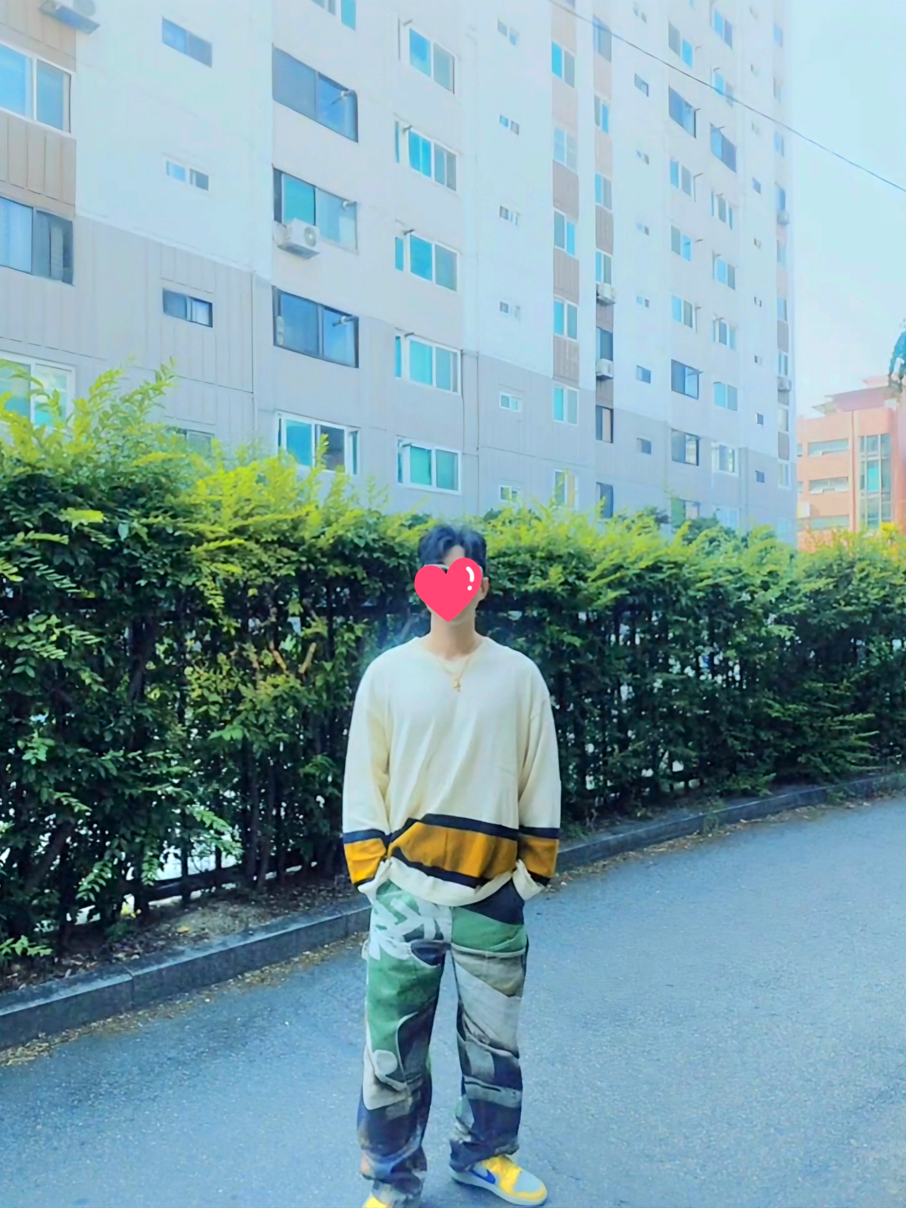 Stussy Hockey Sweater Natural, Stussy Canvas Work Pants Baja Print Multi 착용 스타일 - 5