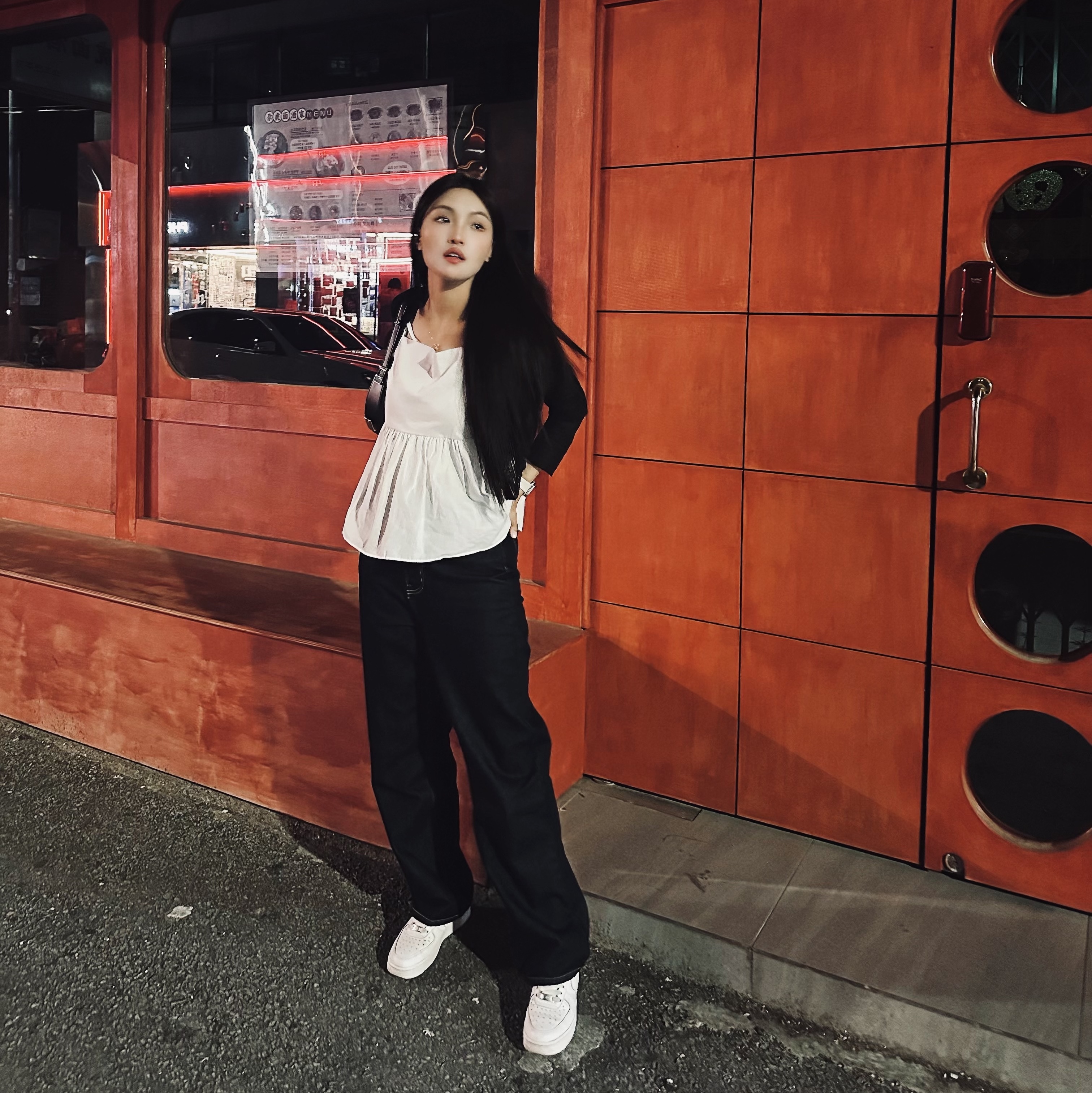 Nike Air Force 1 '07 Low White 착용 스타일