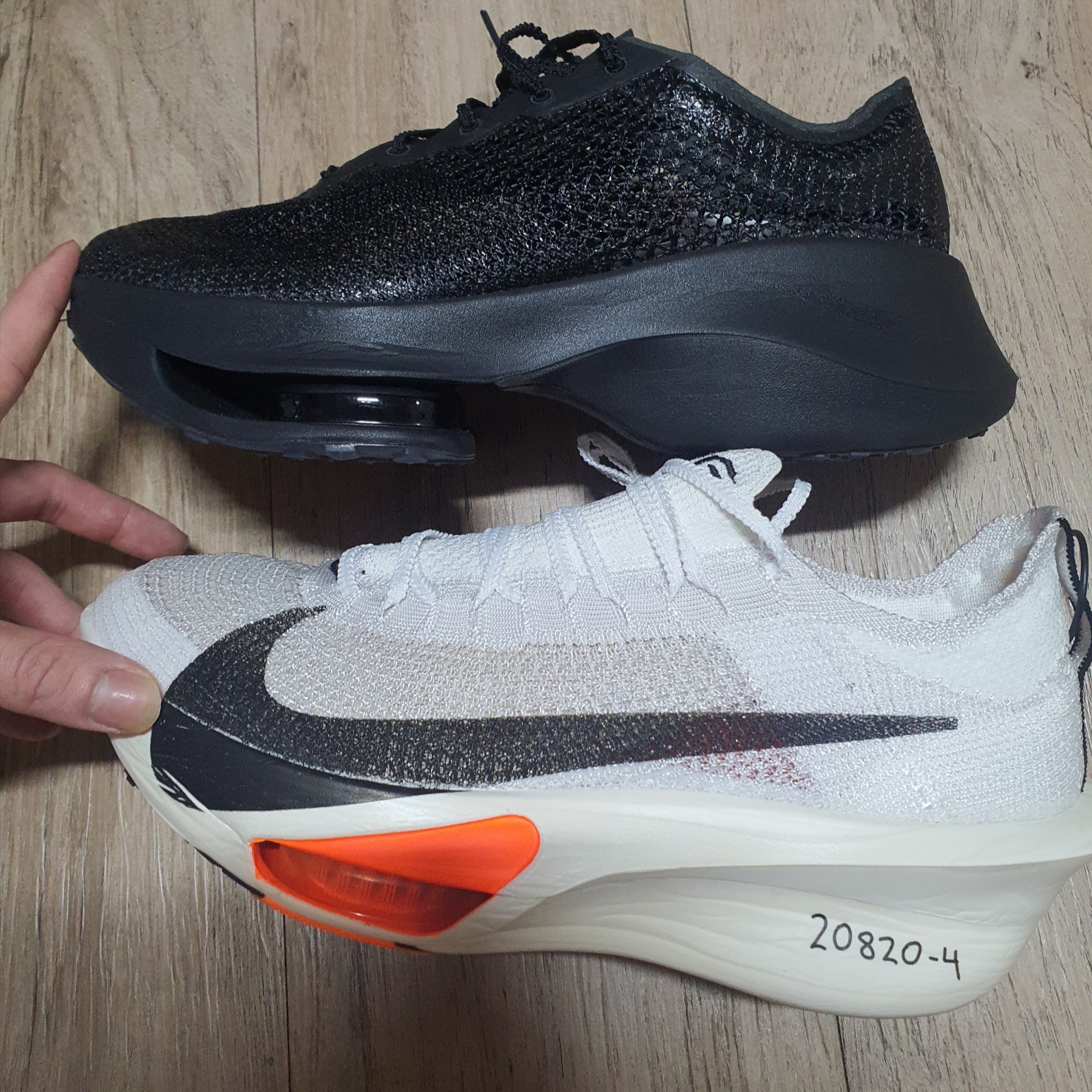 Nike x Matthew M Williams Zoom 006 TRD Run Black, Nike Air Zoom Alphafly Next% 3 Proto White Total Orange 착용 스타일