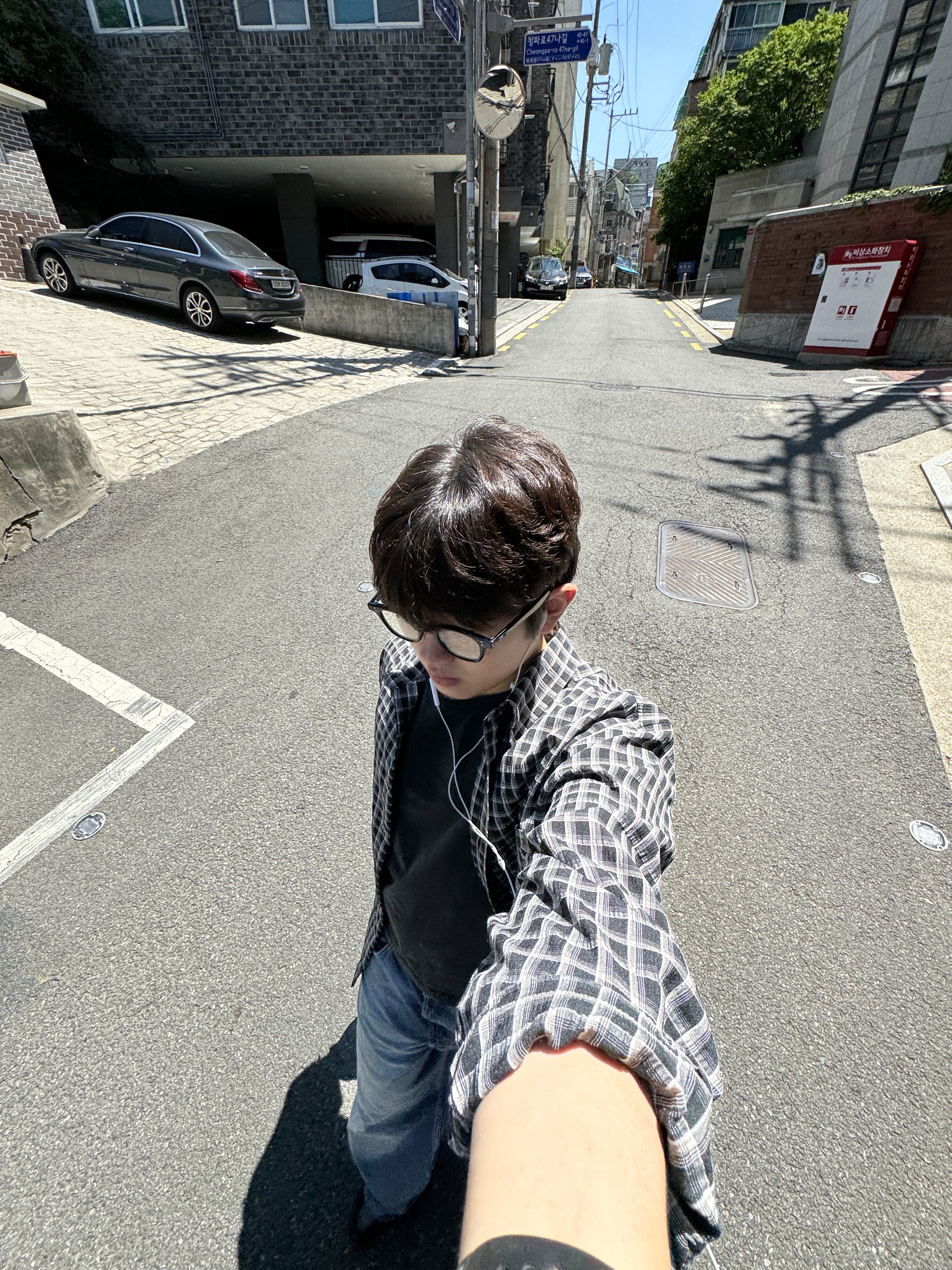 Gentle Monster Zin 01 Black 착용 스타일