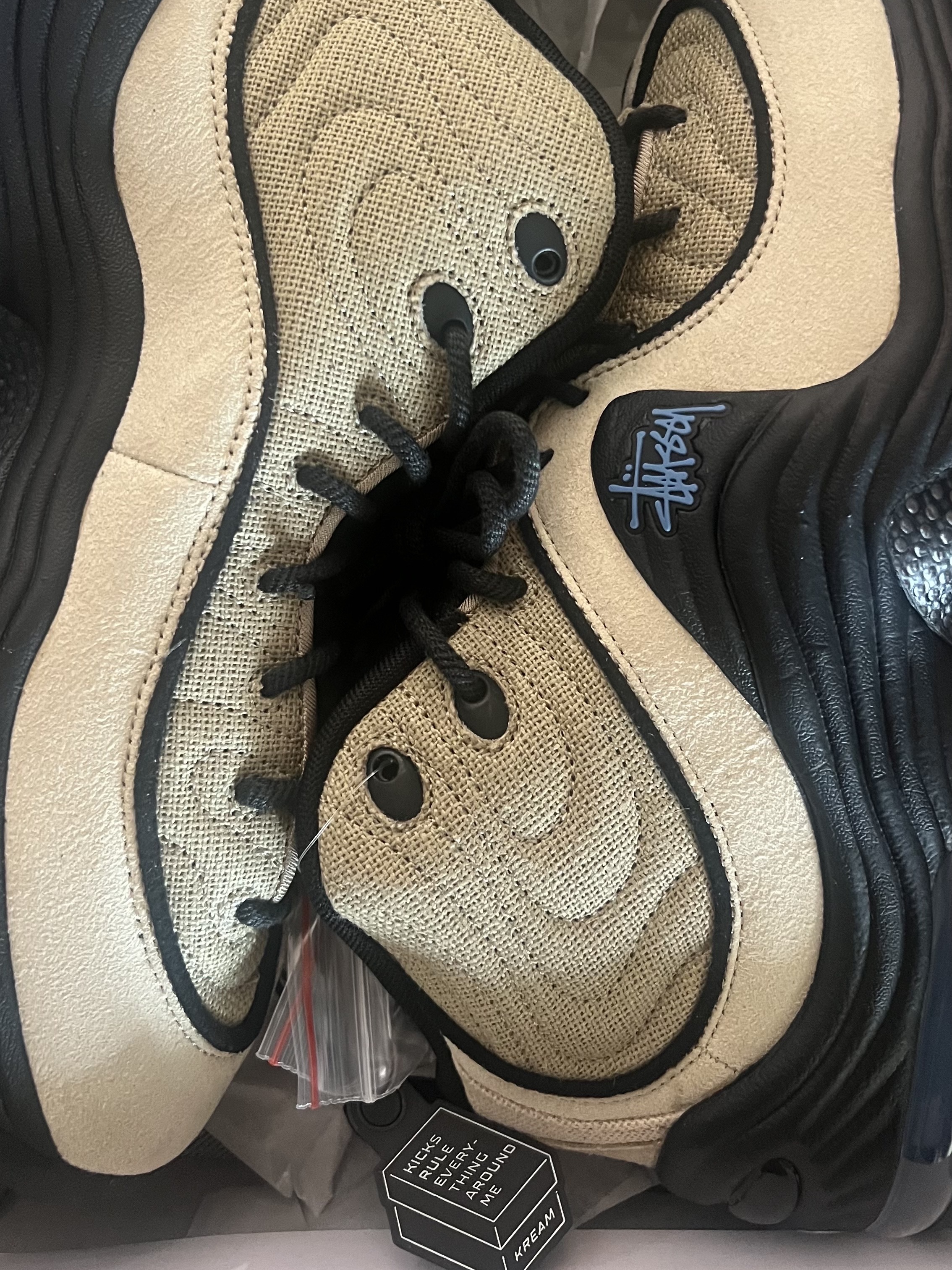 Nike x Stussy Air Penny II Rattan and Limestone 착용 스타일