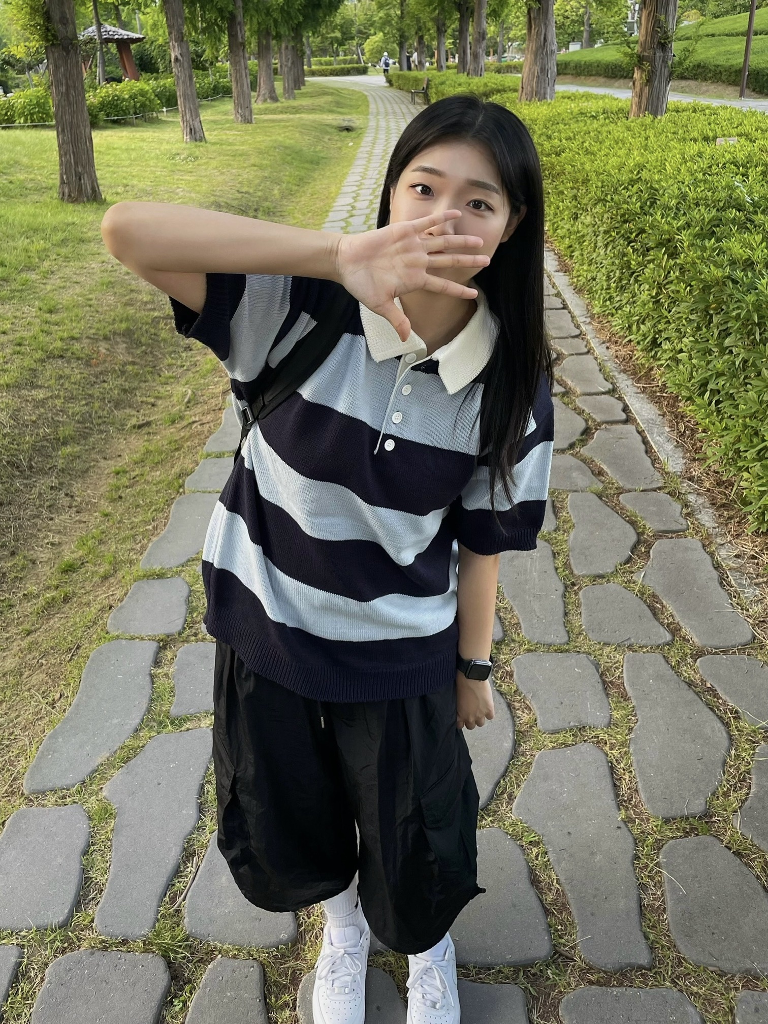 Supreme Kevlar Denim S Logo 6-Panel Indigo - 22SS, (W) Nike Air Force 1 '07 Low White 착용 스타일 - 3