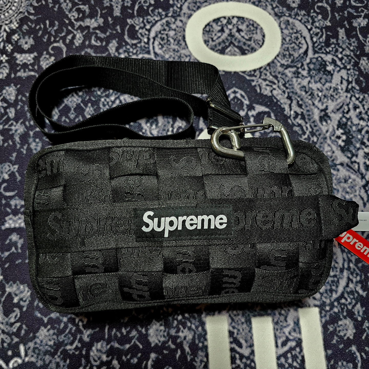Supreme Woven Utility Bag Black - 24SS 착용 스타일 - 1
