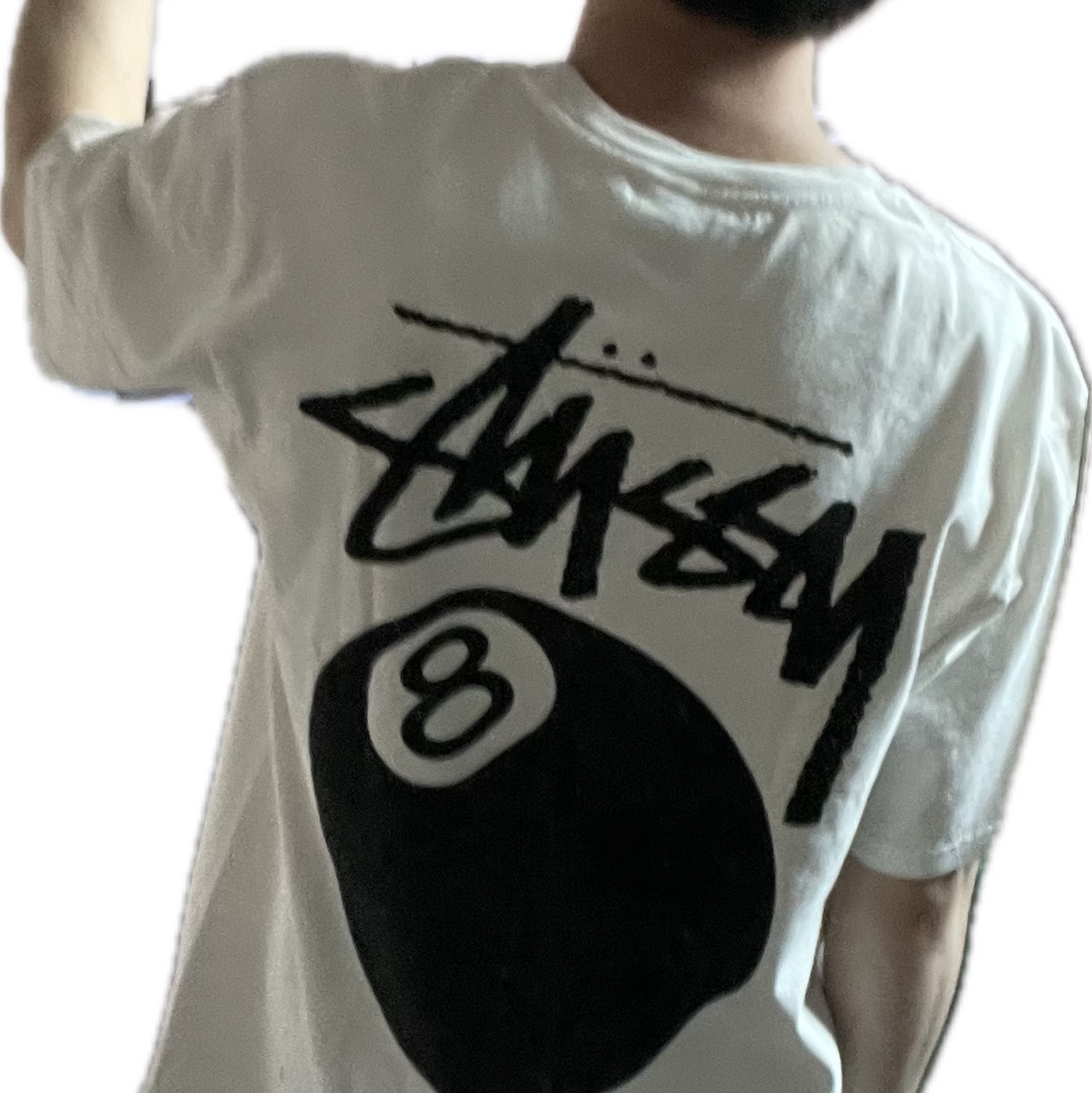 Stussy 8 Ball Pigment Dyed T-Shirt Natural 착용 스타일