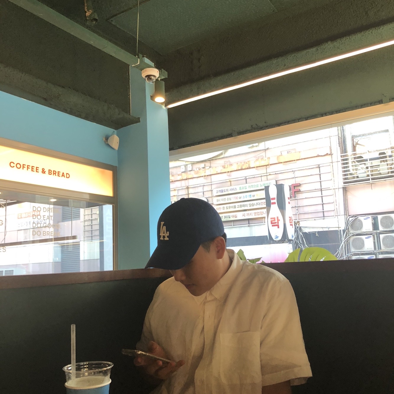 47 Brand LA Dodgers Clean Up Royal 착용 스타일 - 1