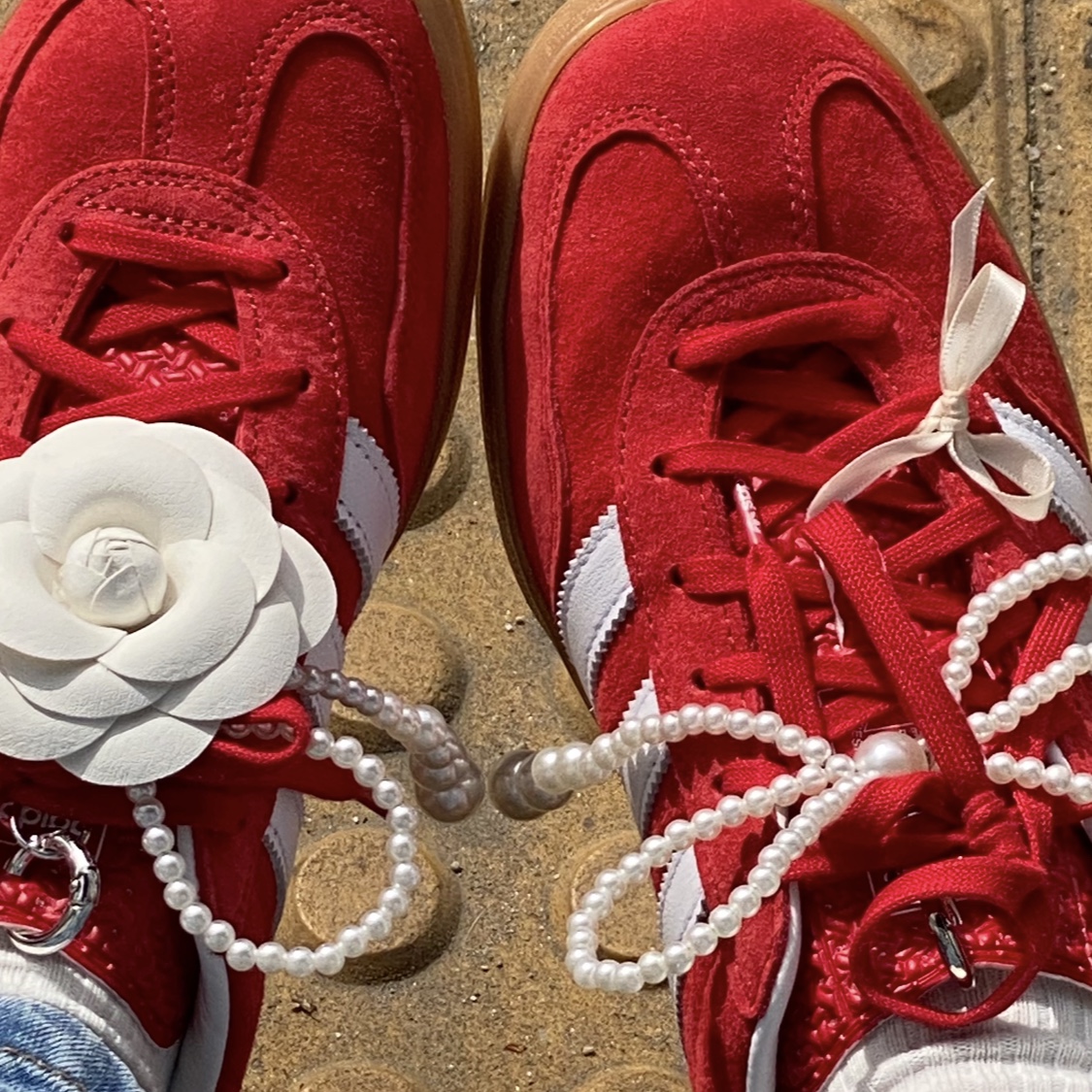 Adidas Gazelle Indoor Scarlet 착용 스타일 - 1
