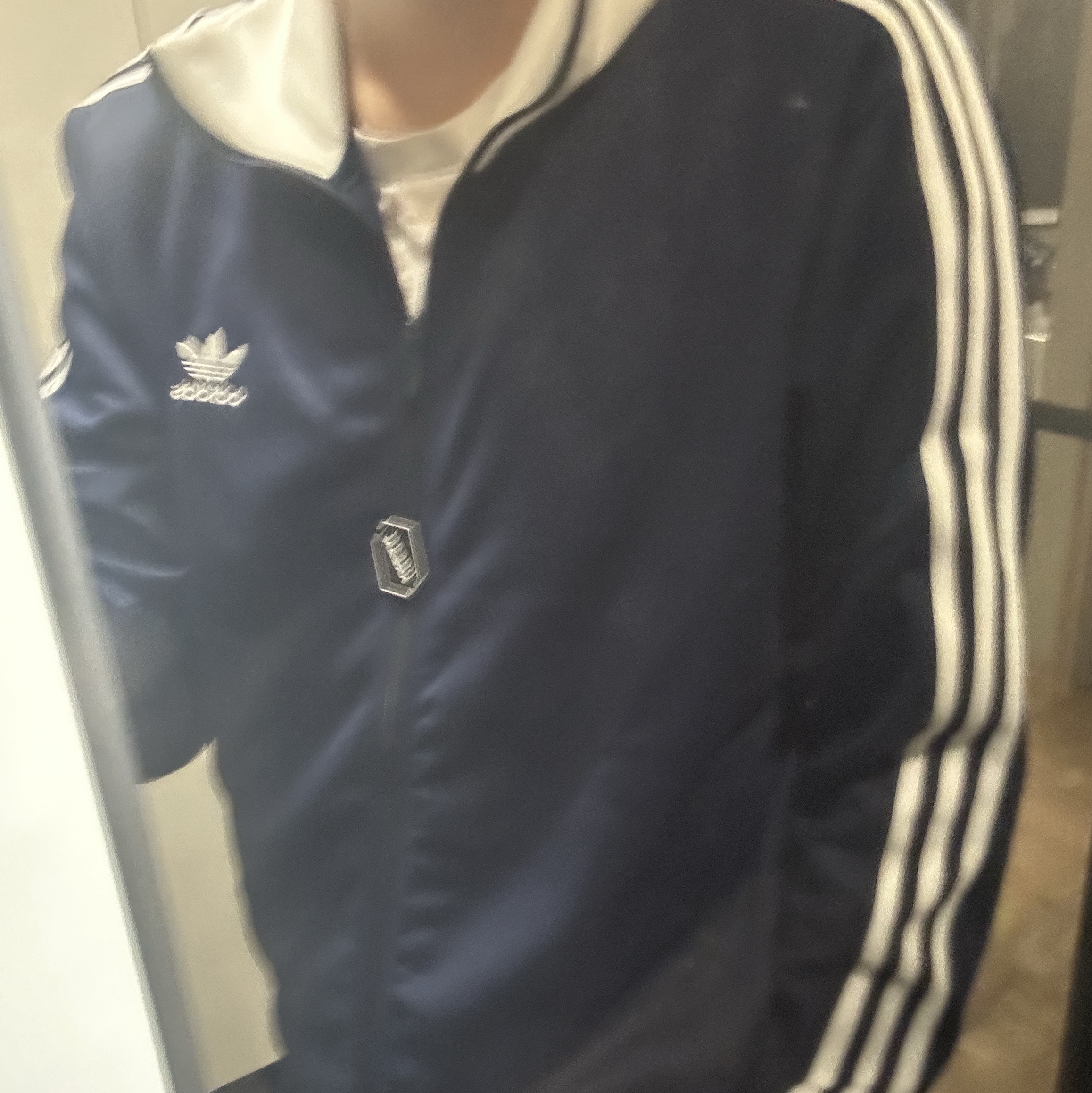 Adidas Adicolor Classic Beckenbauer Track Top Night Indigo - KR Sizing 착용 스타일
