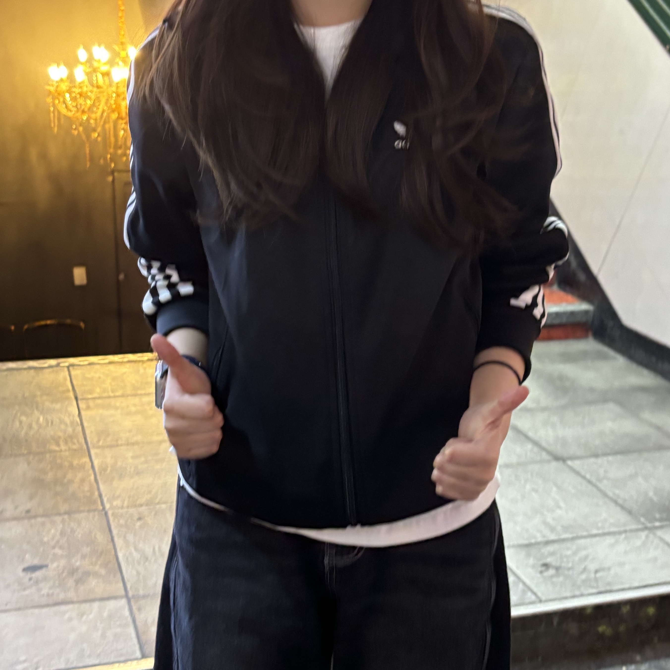 Adidas Adicolor Classic Beckenbauer Track Top Black - KR Sizing 착용 스타일 - 3