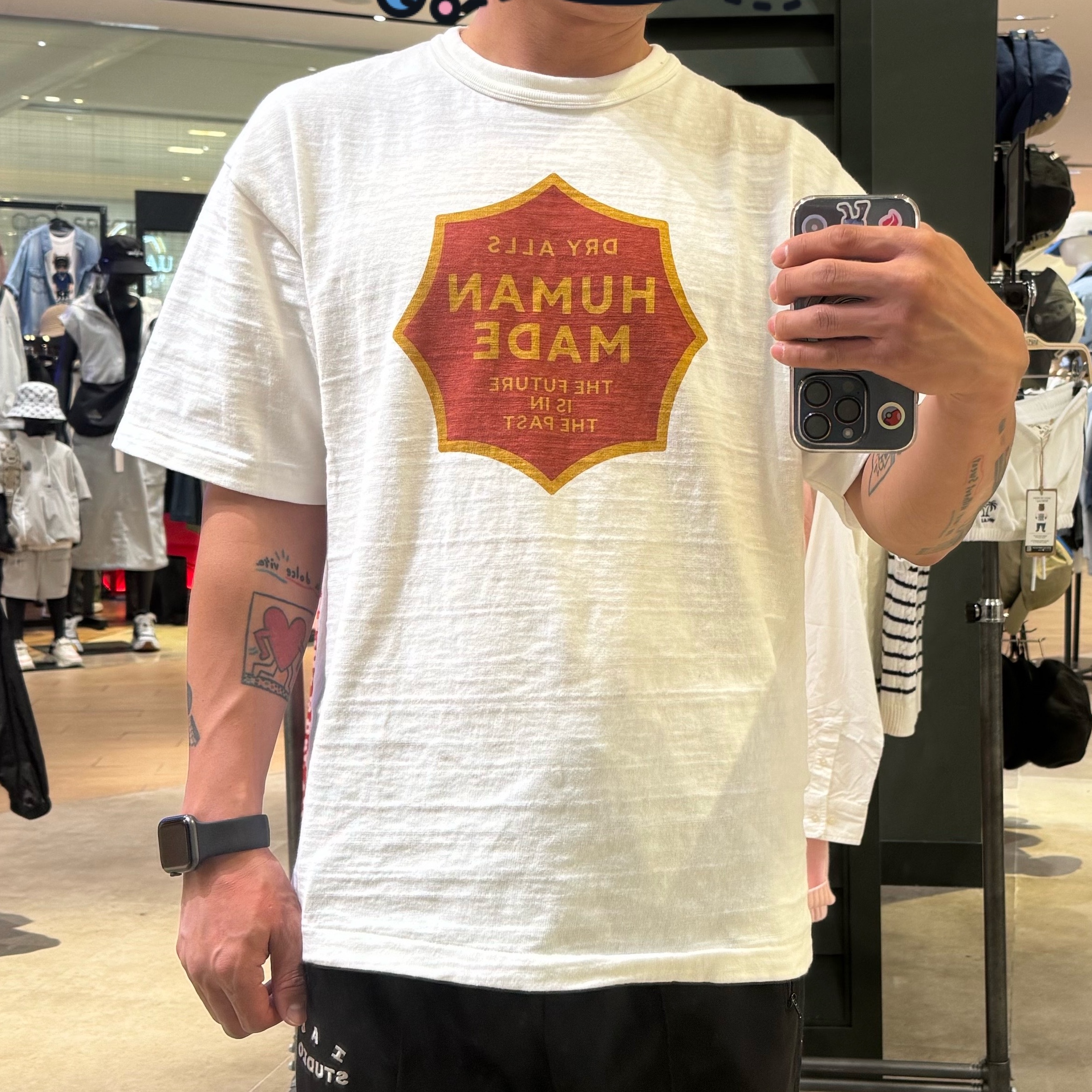 Human Made Graphic T-Shirt White 착용 스타일 - 1