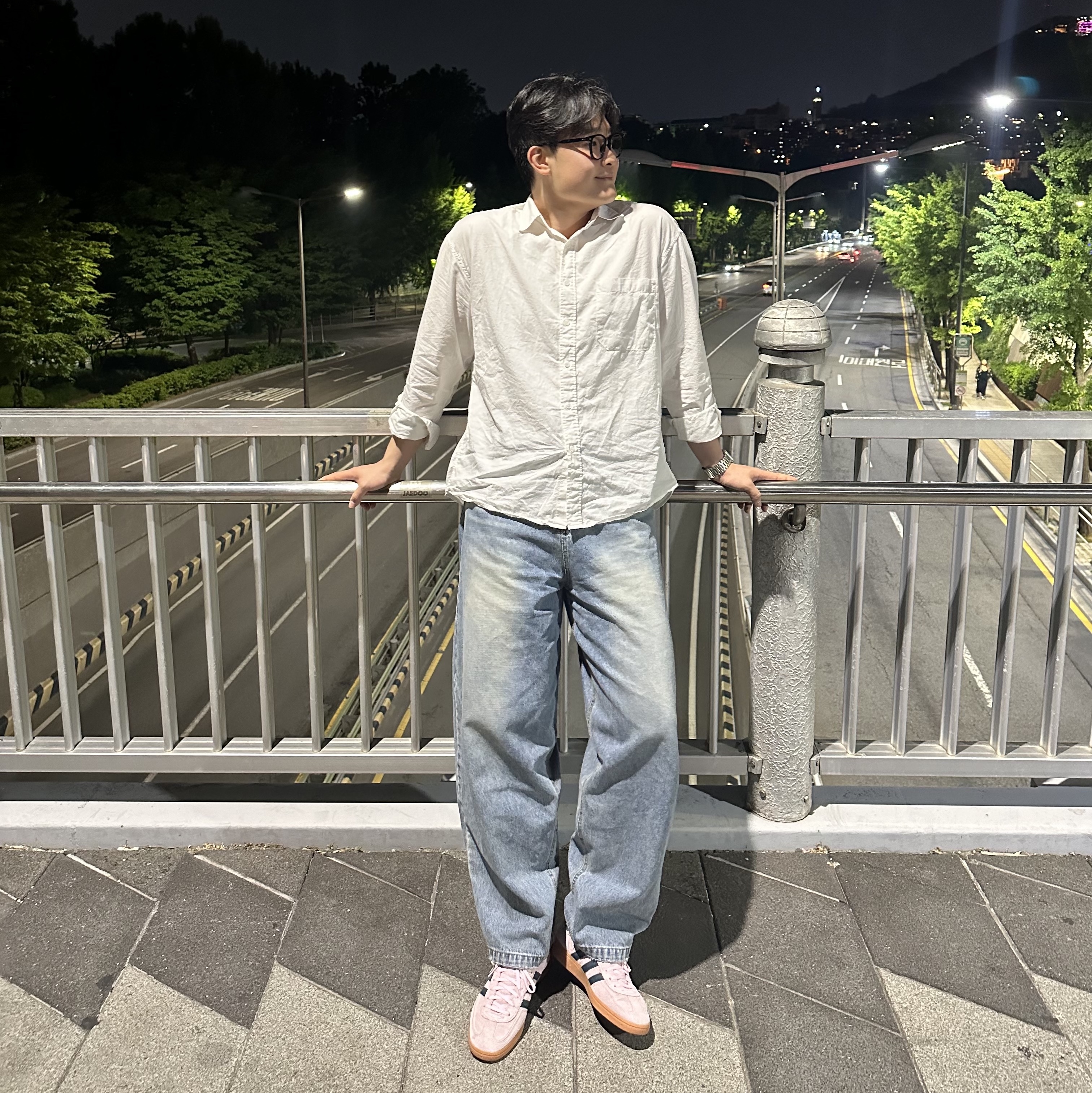 (W) Adidas Spezial Handball Clear Pink 착용 스타일