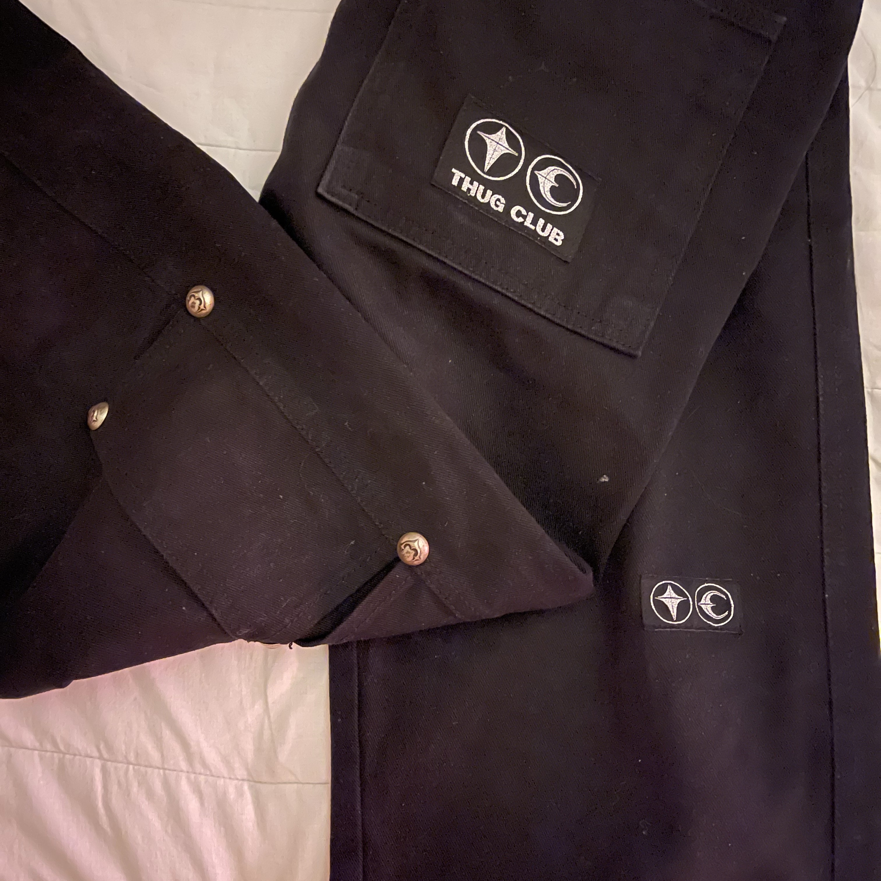 Thug Club Thug Pants (2) Black 착용 스타일