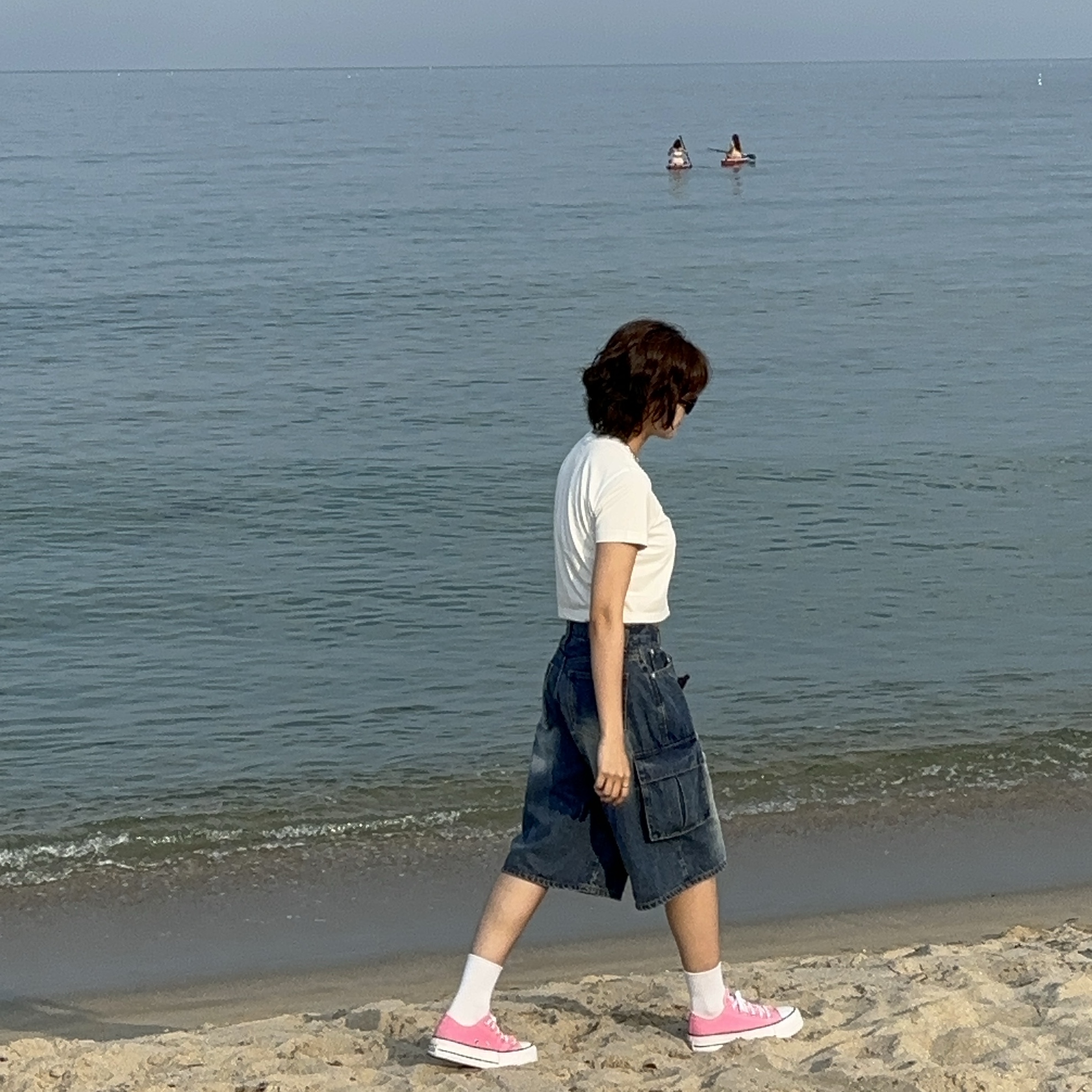 Converse Chuck 70 Ox Seasonal Color Pink 착용 스타일 - 2