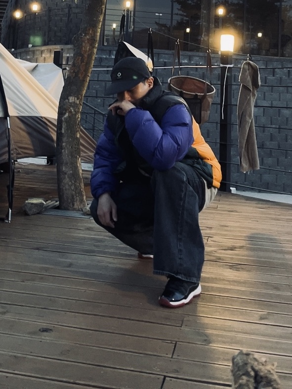 Helinox 15th Anniversary Field Bill Cap Black, The North Face 1996 Retro Nuptse Jacket Pine 착용 스타일 - 2