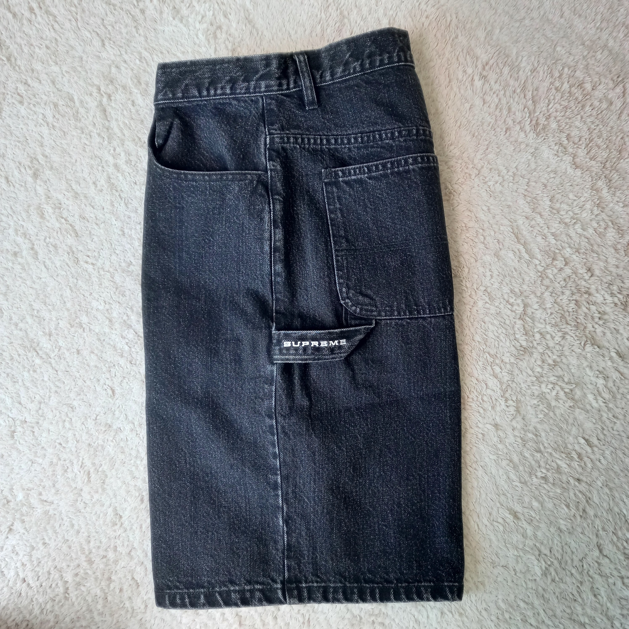 Supreme x Nike Denim Short Black - 24SS 착용 스타일 - 3