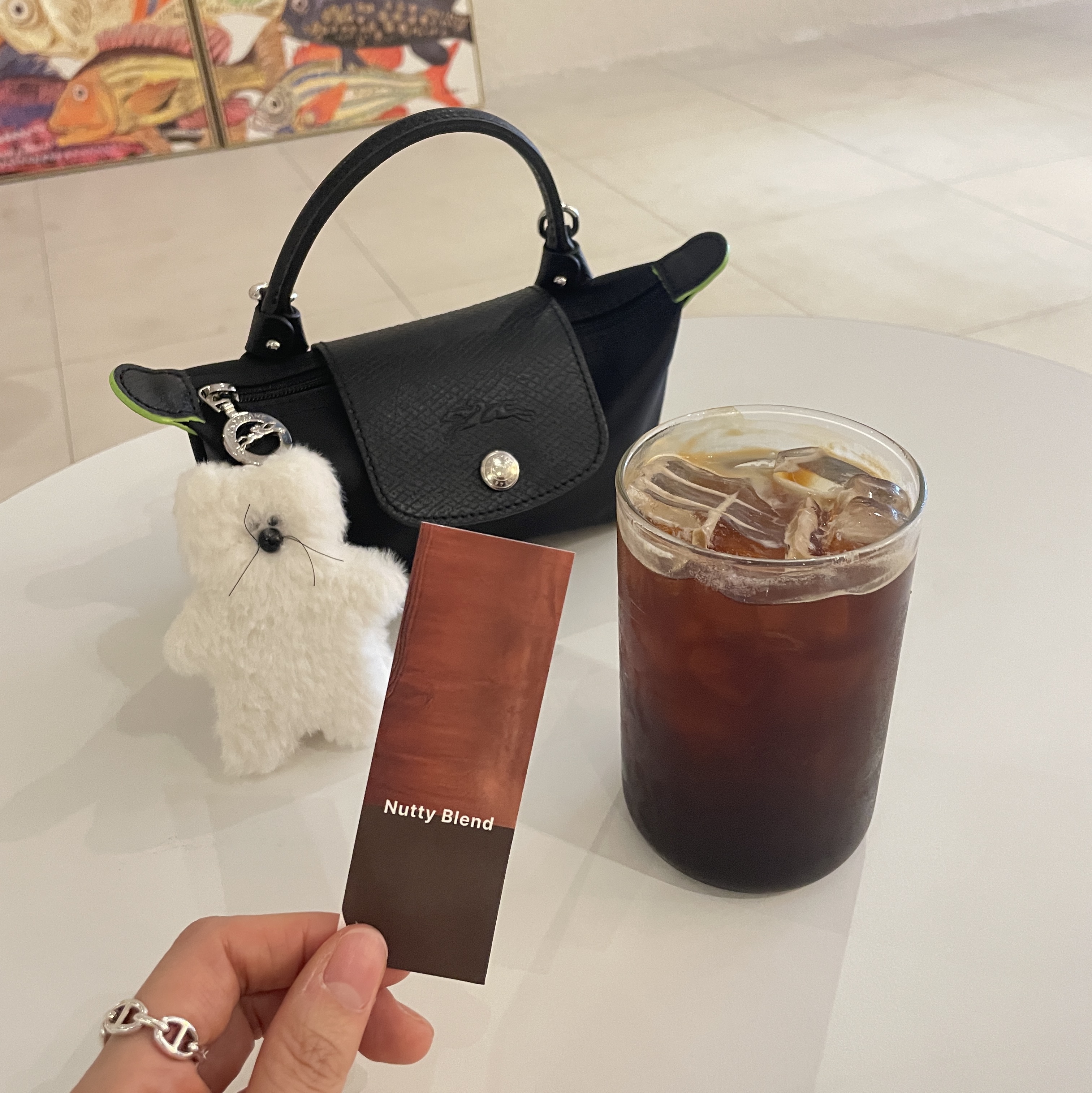 Longchamp Le Pliage Green Handle Pouch Black, (W) Hermes Small Chaine D'Ancre Enchainee Ring Sterling Silver 착용 스타일