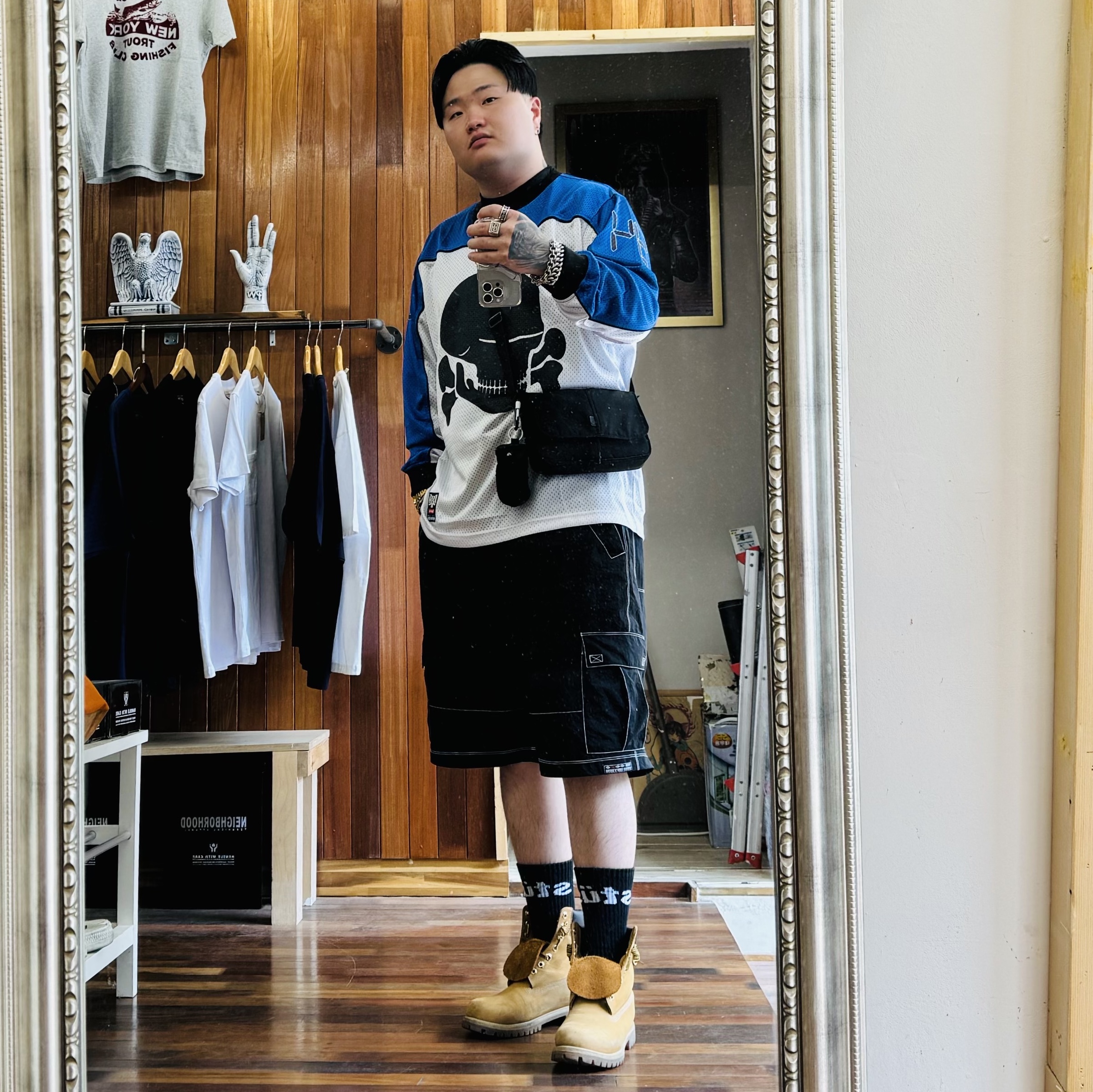 Supreme x The North Face Suede Base Camp Duffle Keychain Black - 23FW, Nike Pro Dri-Fit Fitness Mock Neck Long Sleeve Top Black - Asia 착용 스타일