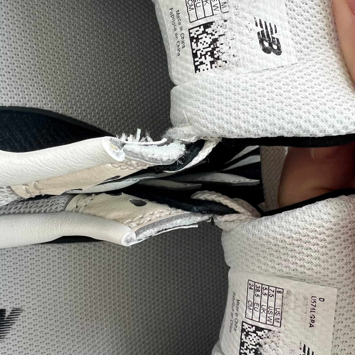 New Balance 574 Legacy Black Angora 착용 스타일