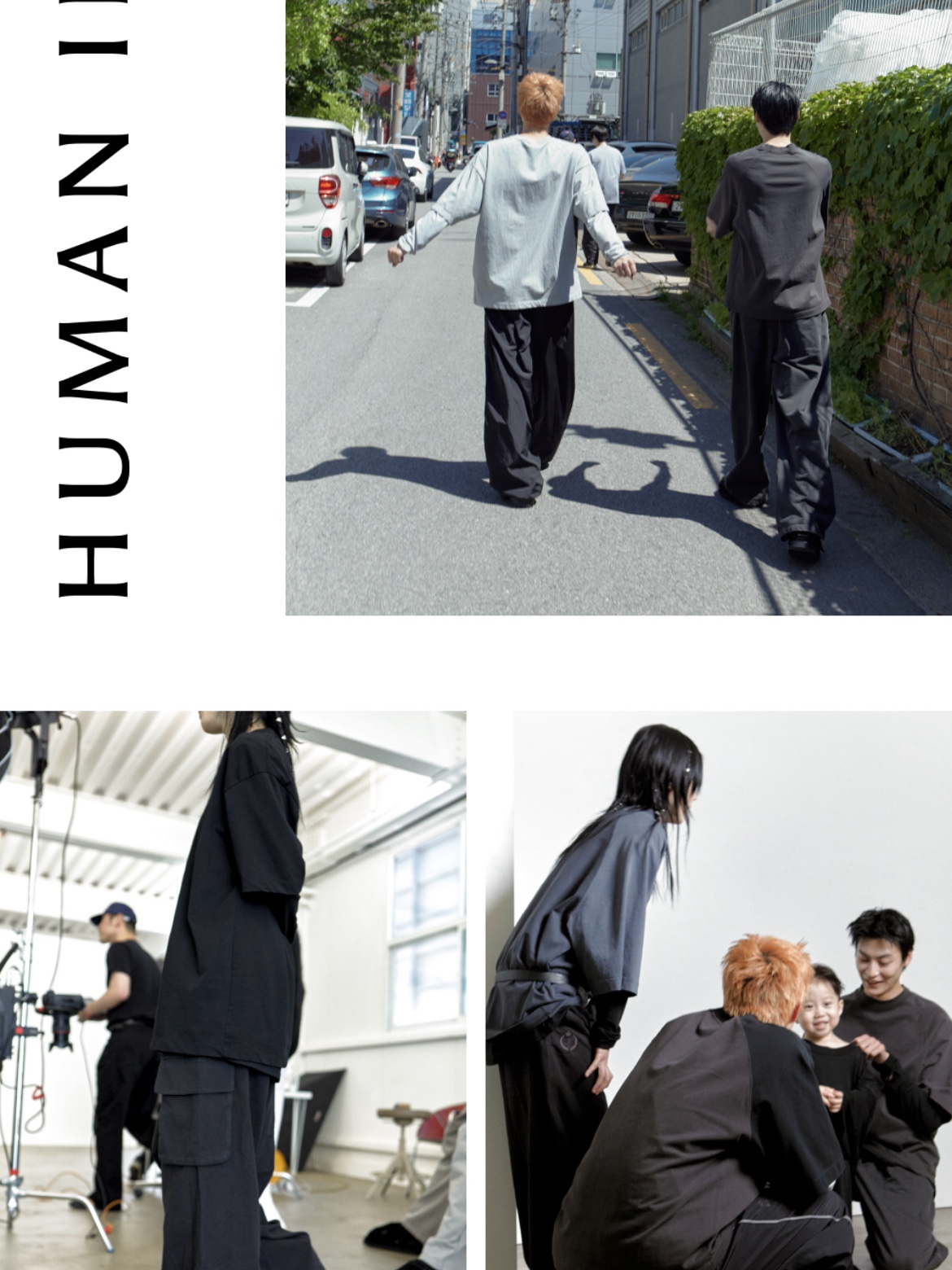 Polyteru x HANK Gosima Pants Washed Black - 24SS, Polyteru 1011 Reversible Liner Jacket Multi Charcoal (Used Black) - 24SS 착용 스타일 - 3