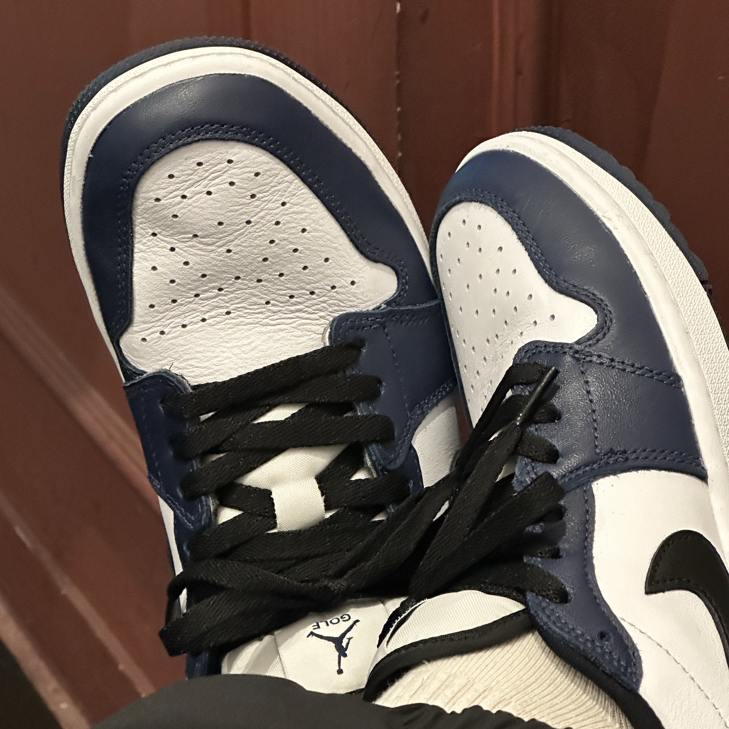 Jordan 1 Low Golf Midnight Navy 착용 스타일