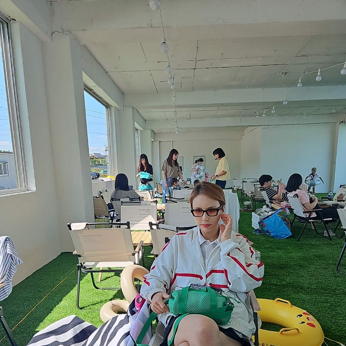 Supreme x Nike Mesh S/S Shirt White - 24SS, (W) Hermes Clic H Bracelet Palladium & Blanc 착용 스타일 - 4