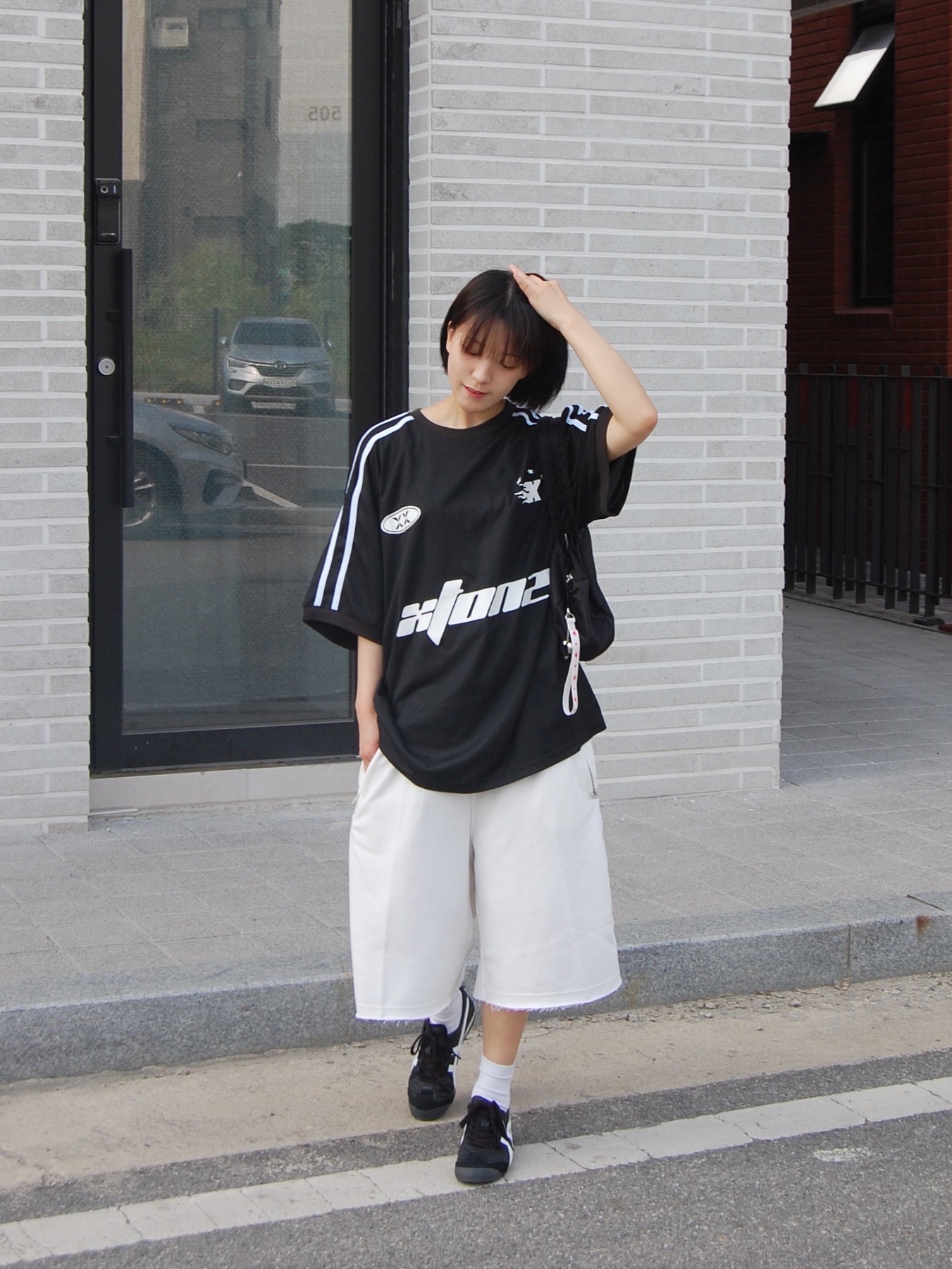 Onitsuka Tiger Mexico 66 Black White 착용 스타일