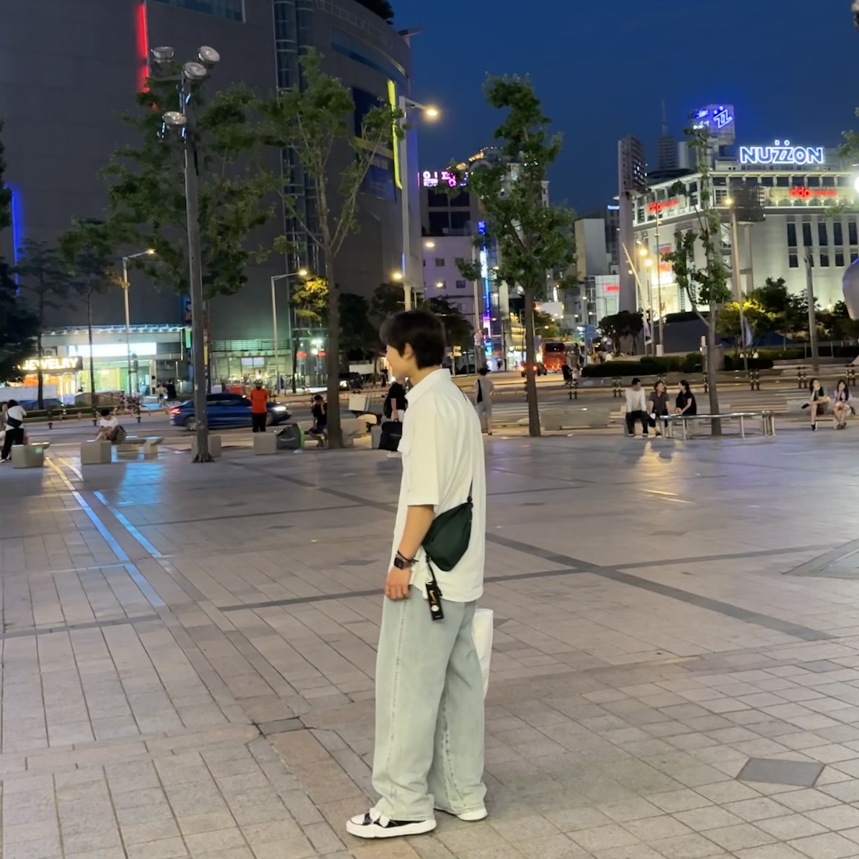 Maison Mihara Yasuhiro Peterson OG Sole Canvas Low Sneakers Black, Polyteru Human Index Index Sweatpants Gray 착용 스타일 - 3