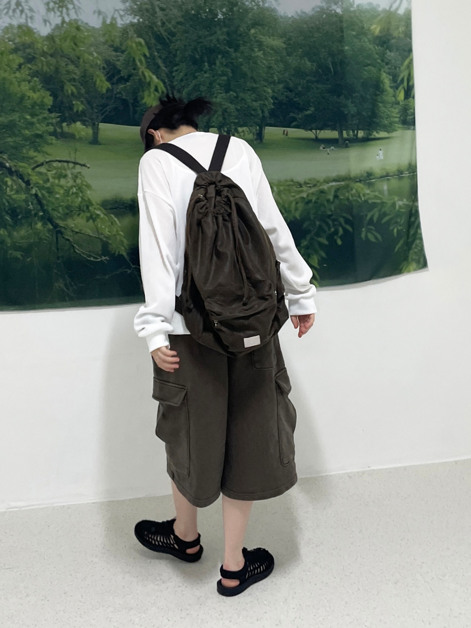Keen Uneek Sandals Black 착용 스타일 - 3