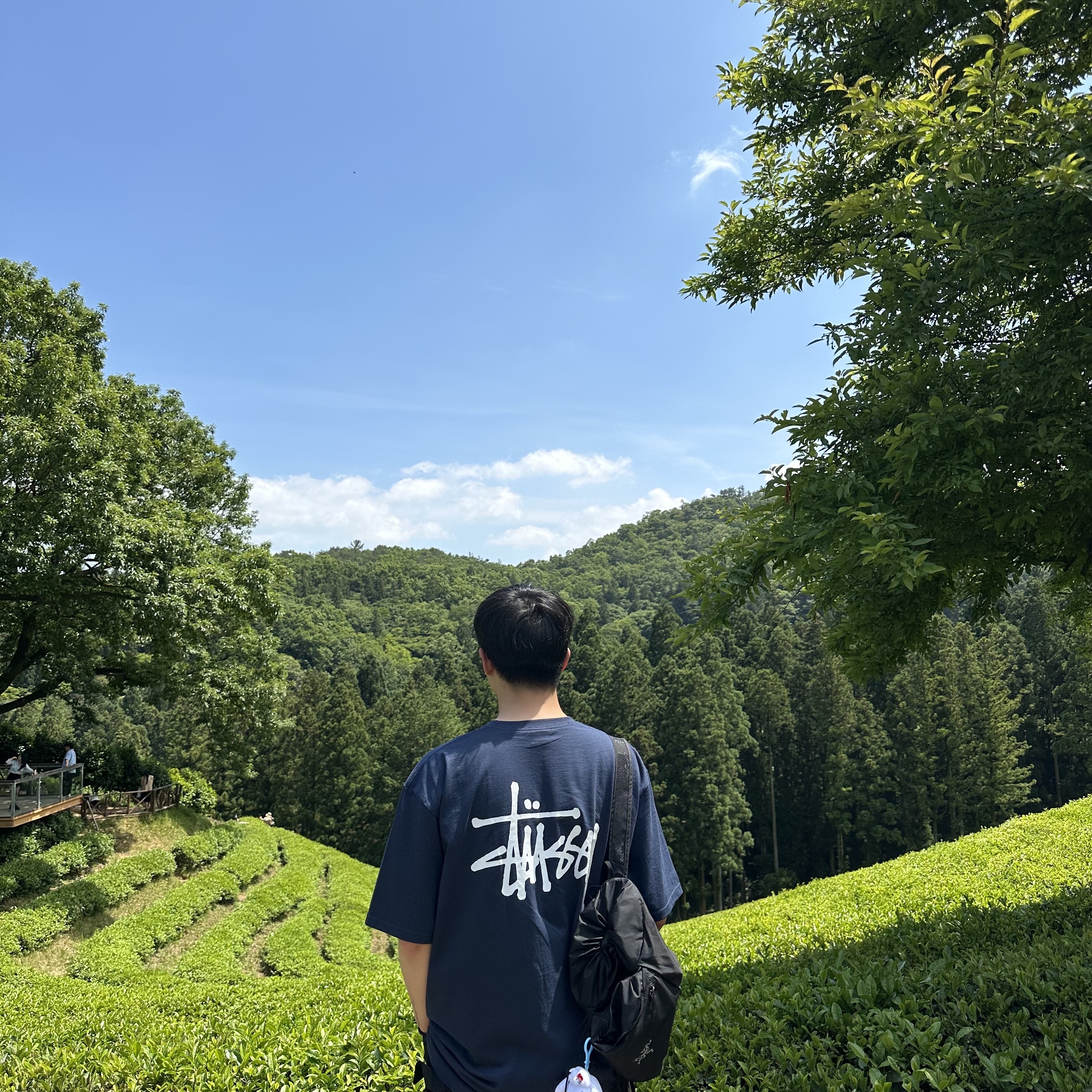 Stussy Basic Stussy T-Shirt Navy 2024, 2025 착용 스타일