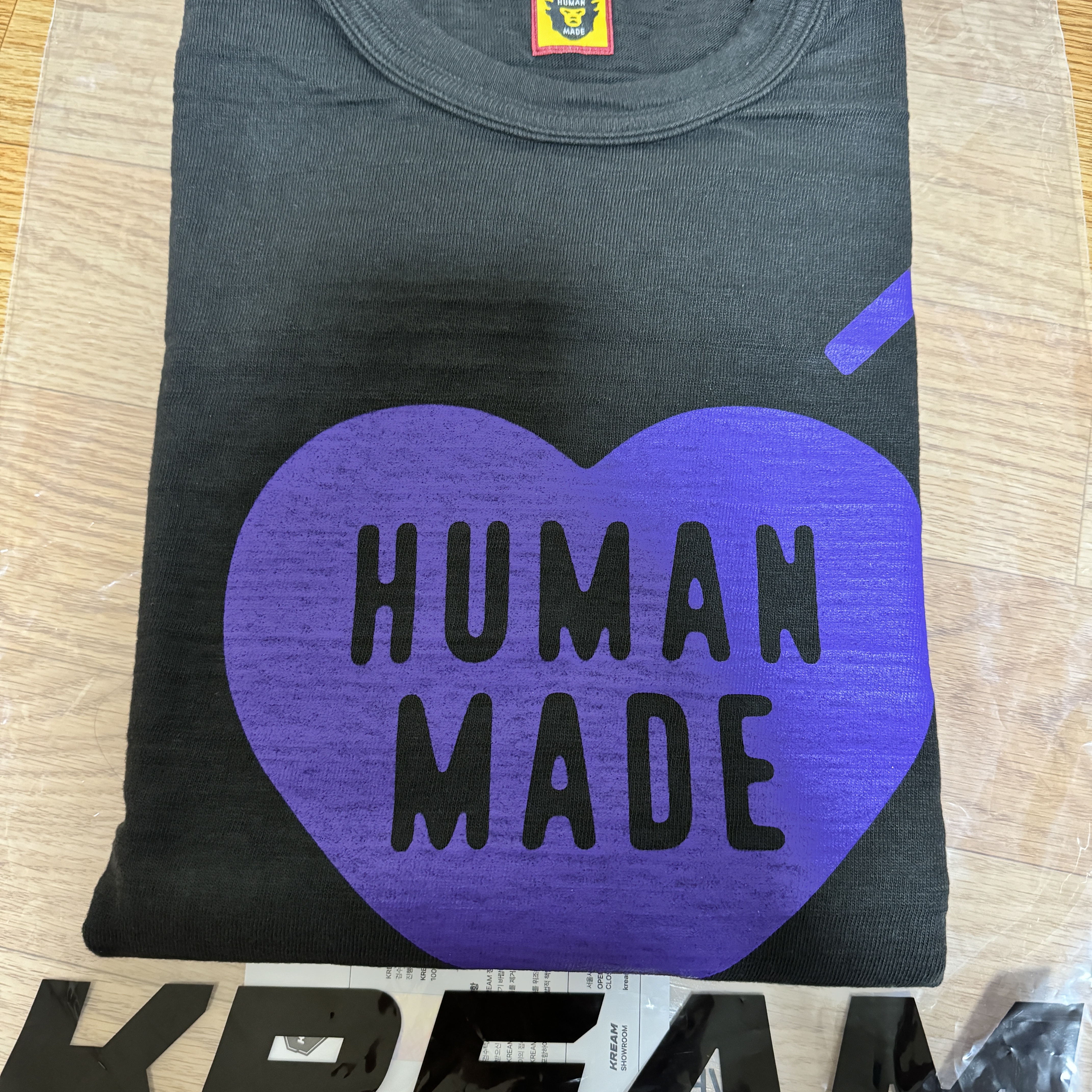 Human Made Heart T-Shirt Black - Fukuoka Store Exclusive 착용 스타일 - 1