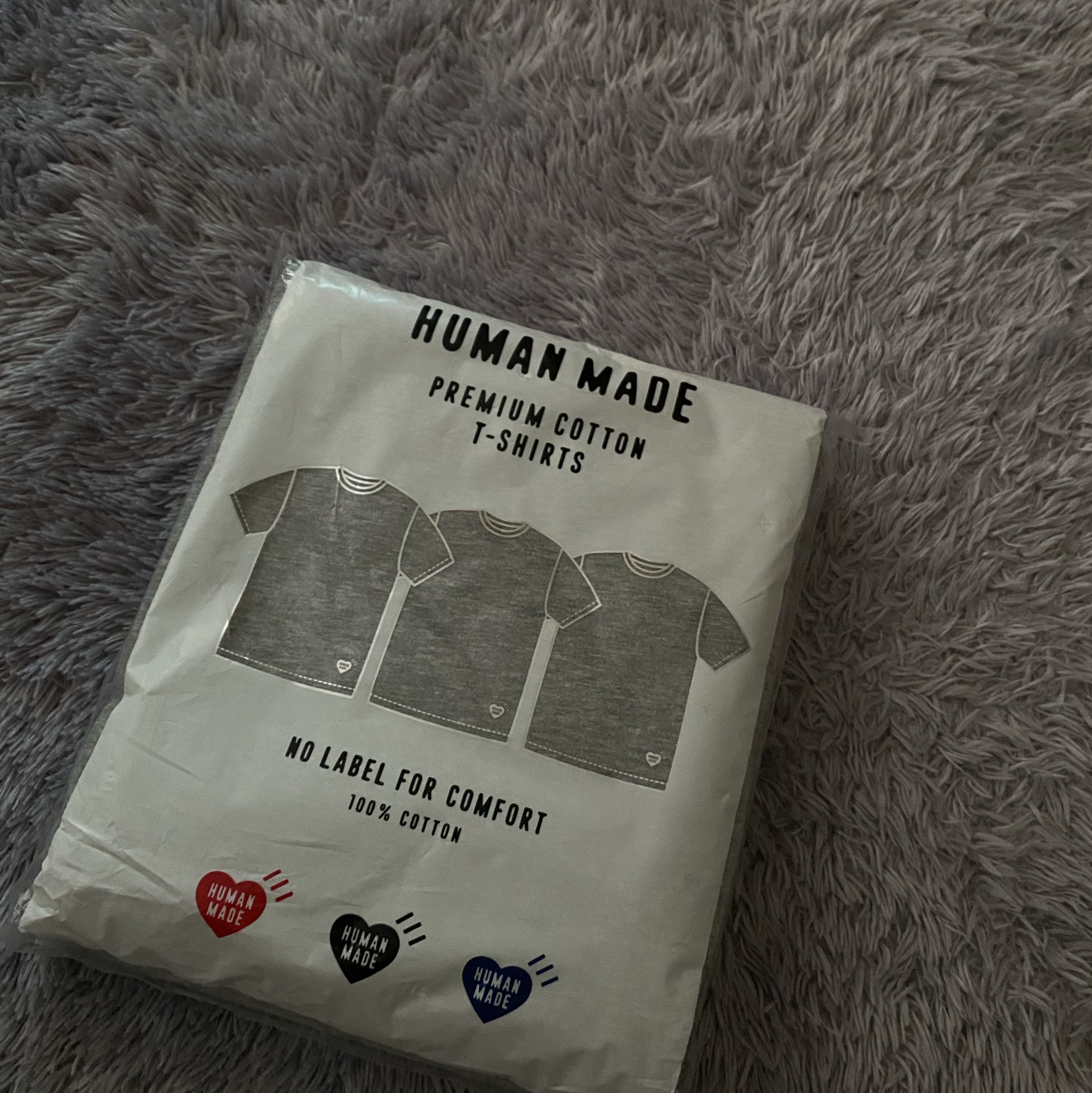 Human Made T-Shirts Gray (3 Pack) 착용 스타일