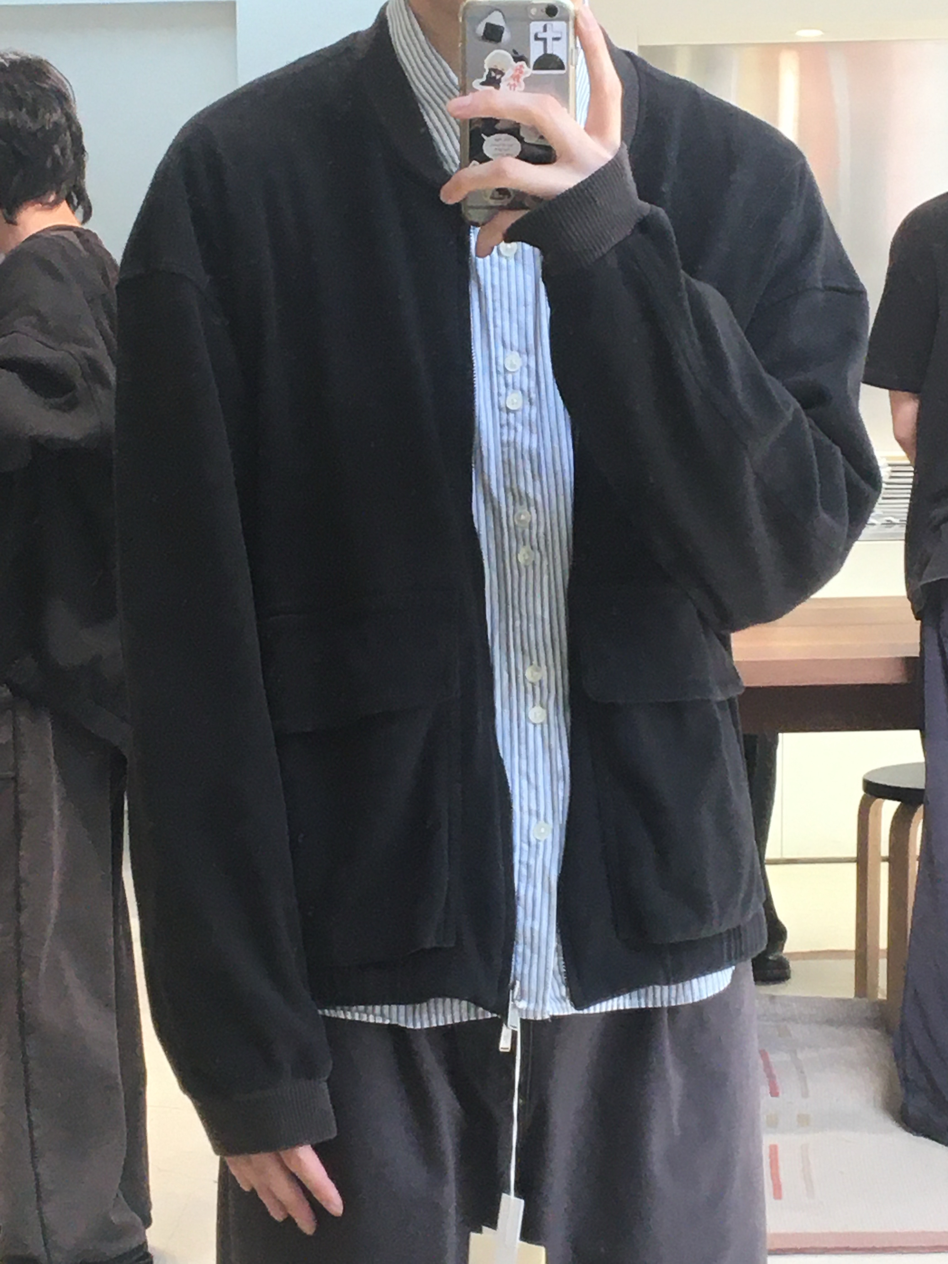 Polyteru 1011 Gosima Pants Rivet Flowers Vintage Charcoal, Polyteru Human Index Index Track Pants Black/White 착용 스타일 - 1