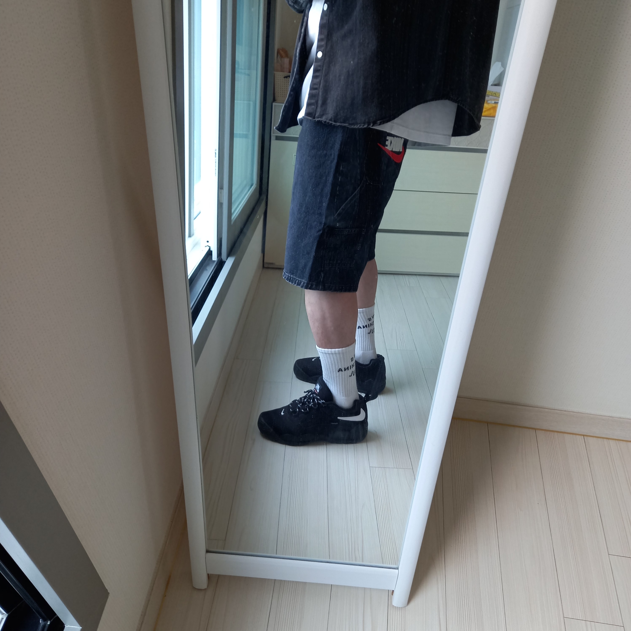 Supreme Pigment Canvas S Logo 6-Panel Black - 23SS, Supreme Small Box Shirt Washed Black - 24SS 착용 스타일 - 6