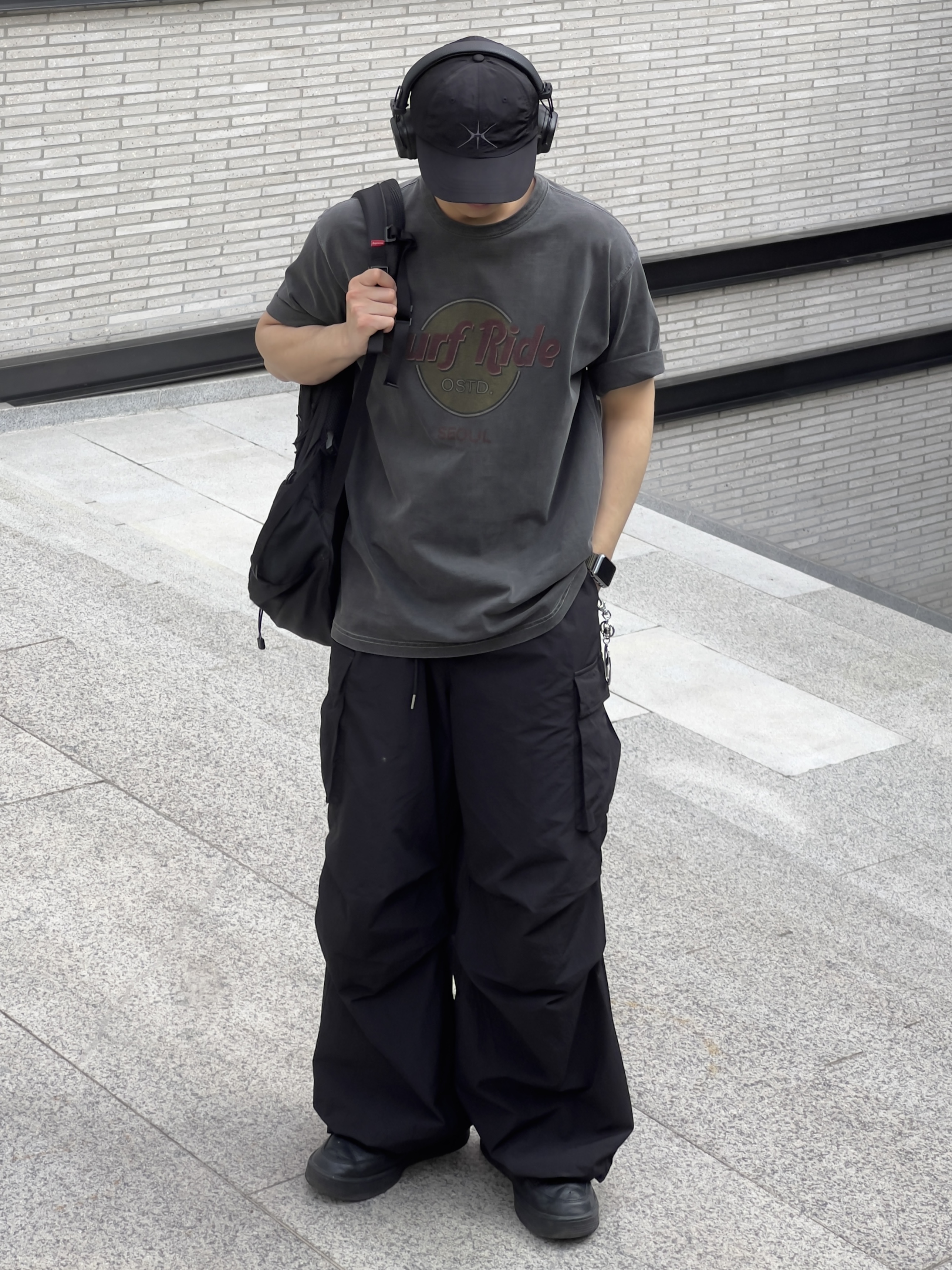 Nike x Ambush Air Force 1 Low SP Black, Marshall Major IV Black (Korean Ver.) 착용 스타일