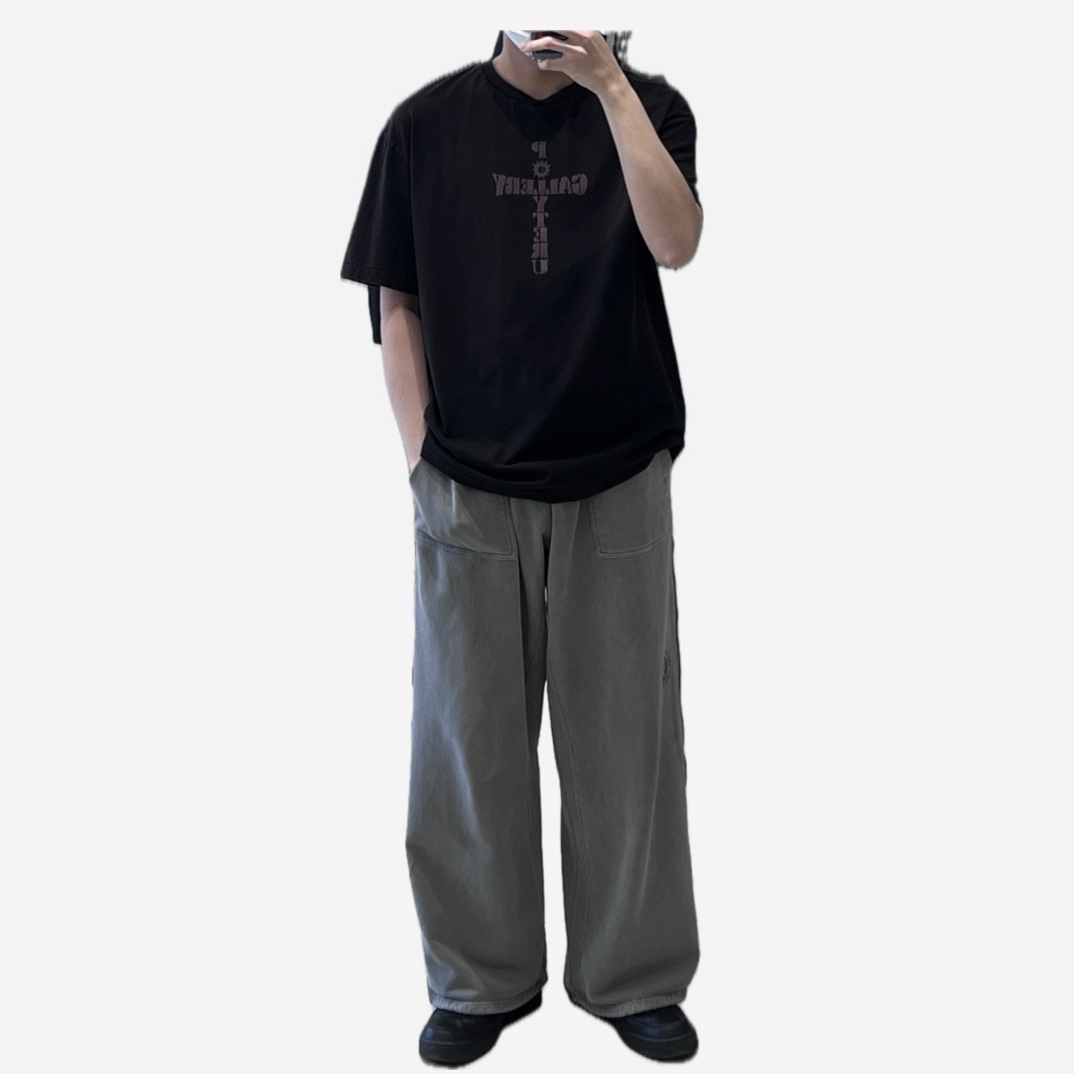 Polyteru 1011 Fatigue Sweatpants 1.2v Dirty Gray 착용 스타일
