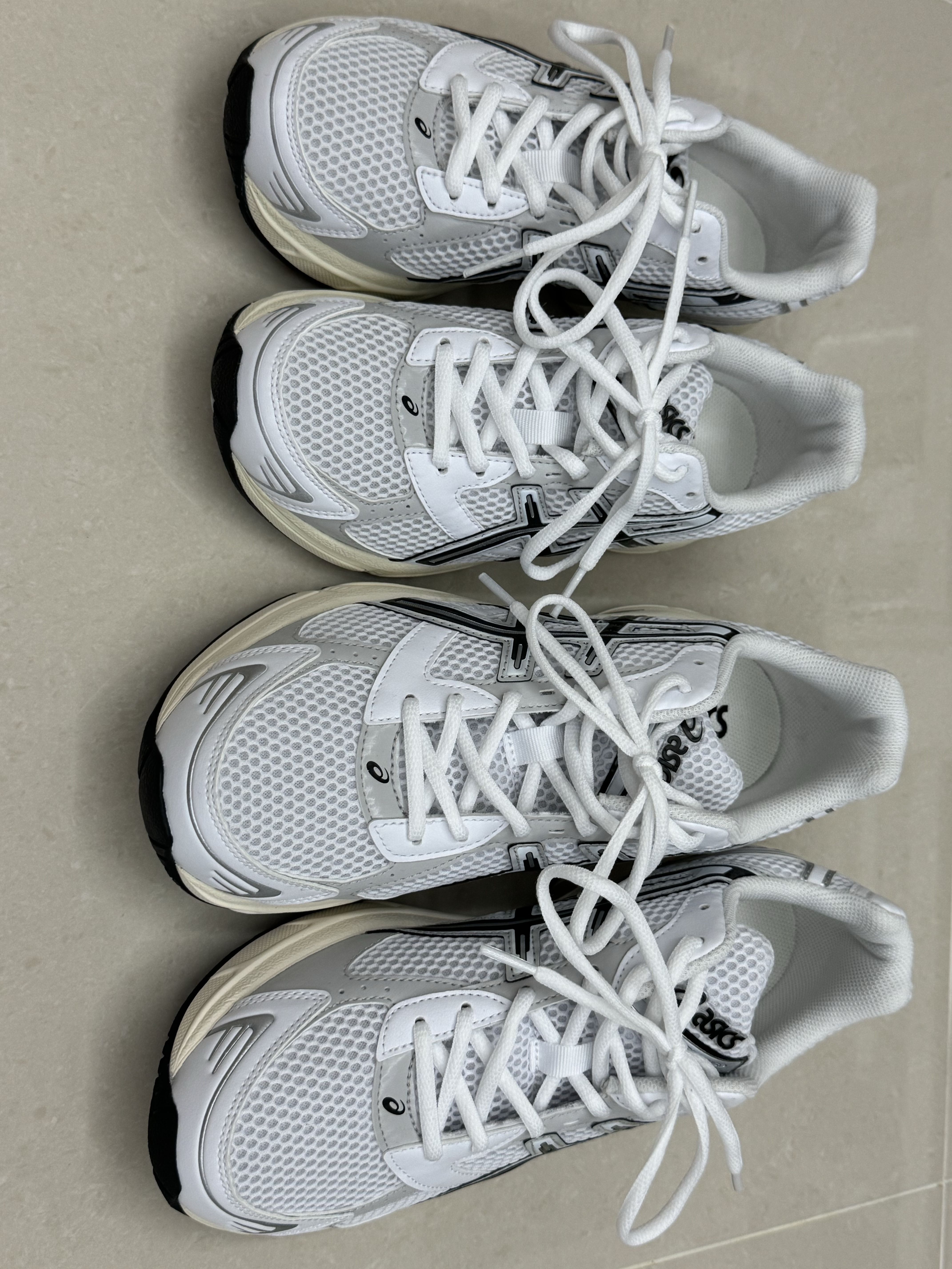 Asics Gel-1130 White Cloud Grey 착용 스타일