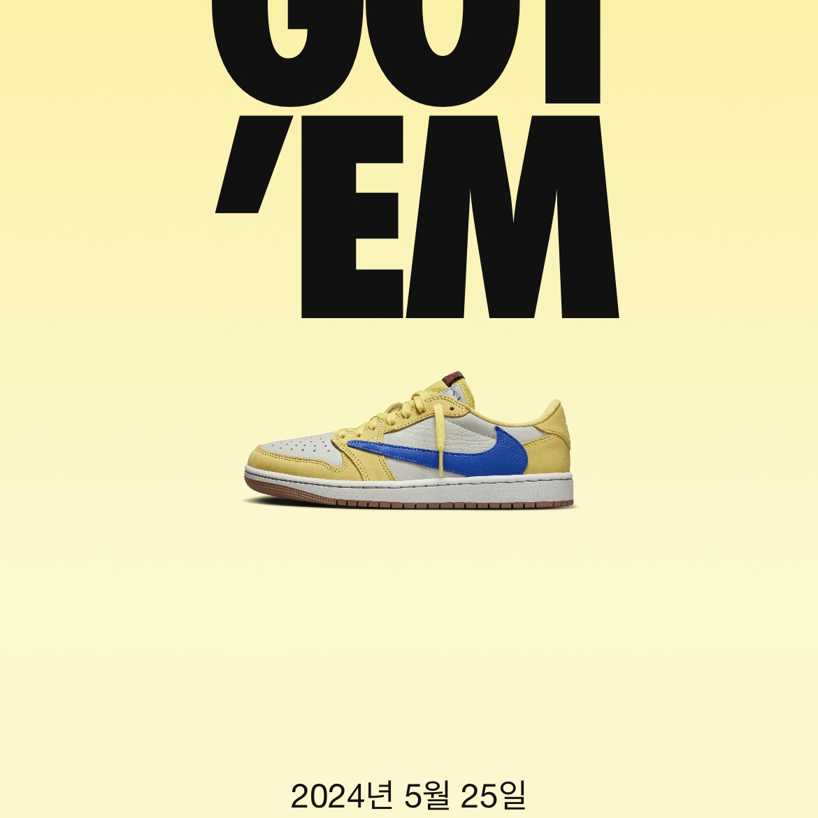 (W) Jordan 1 x Travis Scott Retro Low OG SP Canary 착용 스타일 - 3