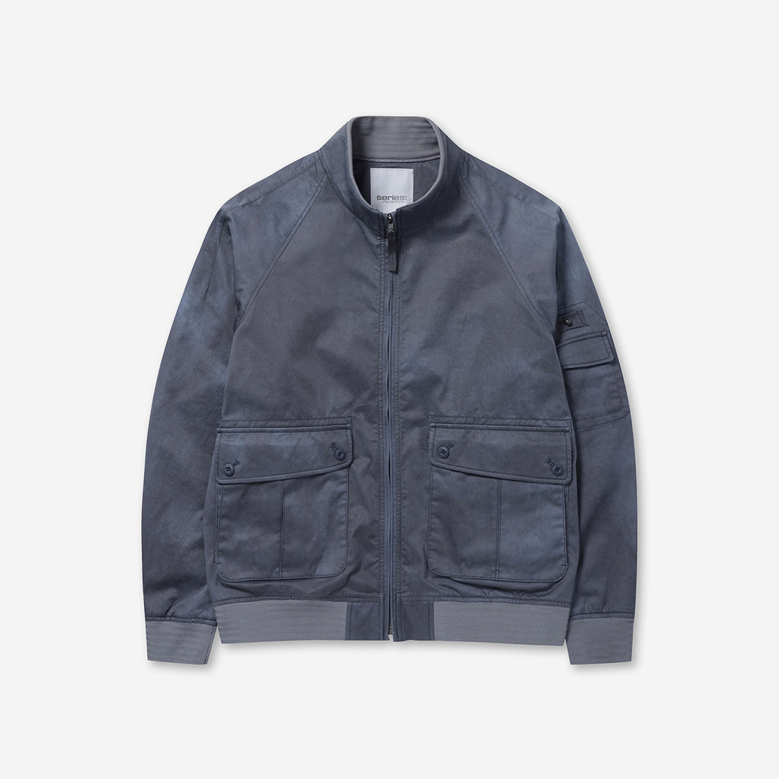 시리즈 빈티지 워싱 바라쿠타 점퍼 블루(SERIES Vintage Washing Barakuta Jumper Blue)