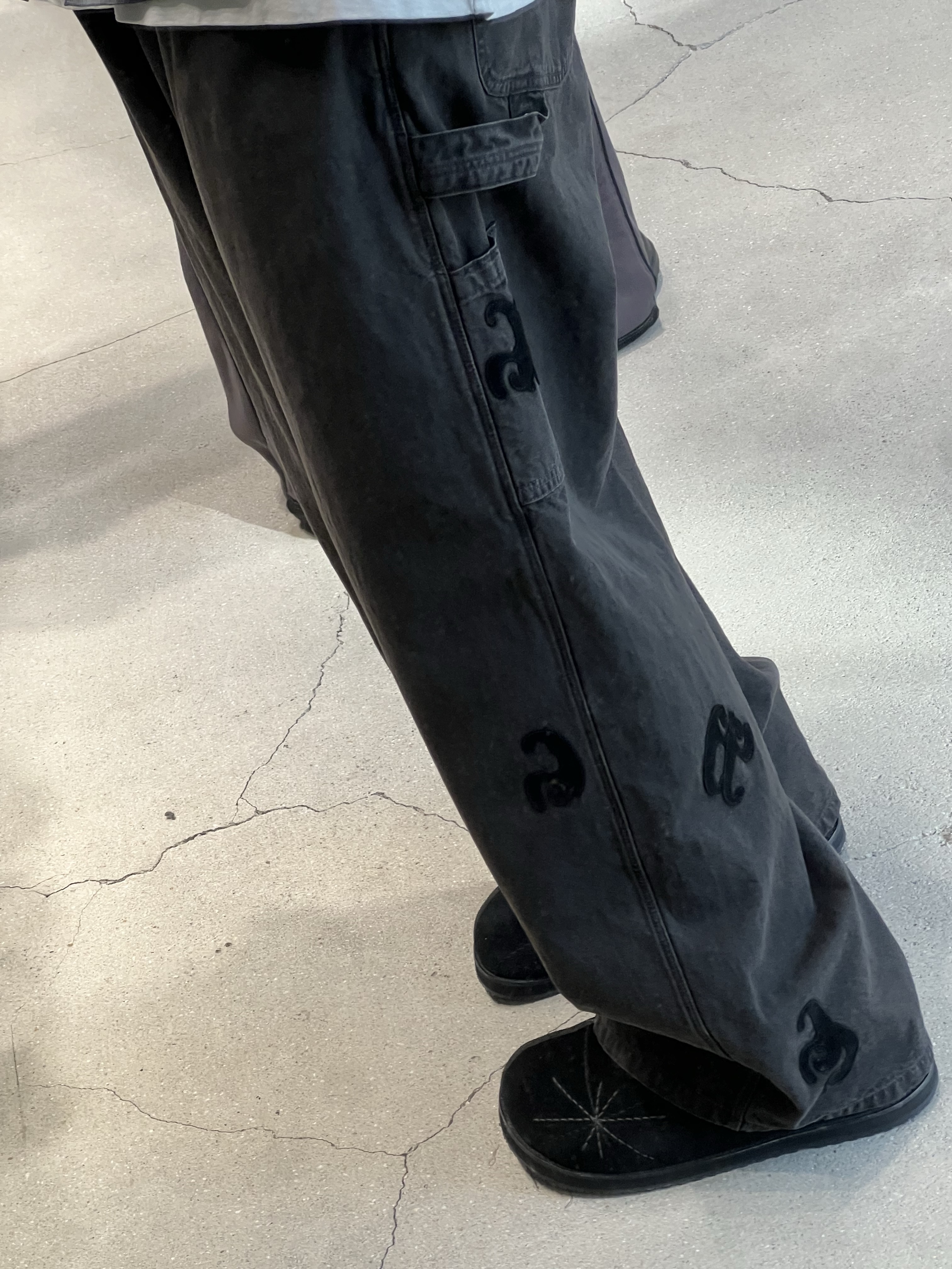 Polyteru 1011 Patched Hammer Pants 1.2v Dark Brown - 24SS, [프리오더] Polyteru Sliders Shoes Black 착용 스타일 - 2