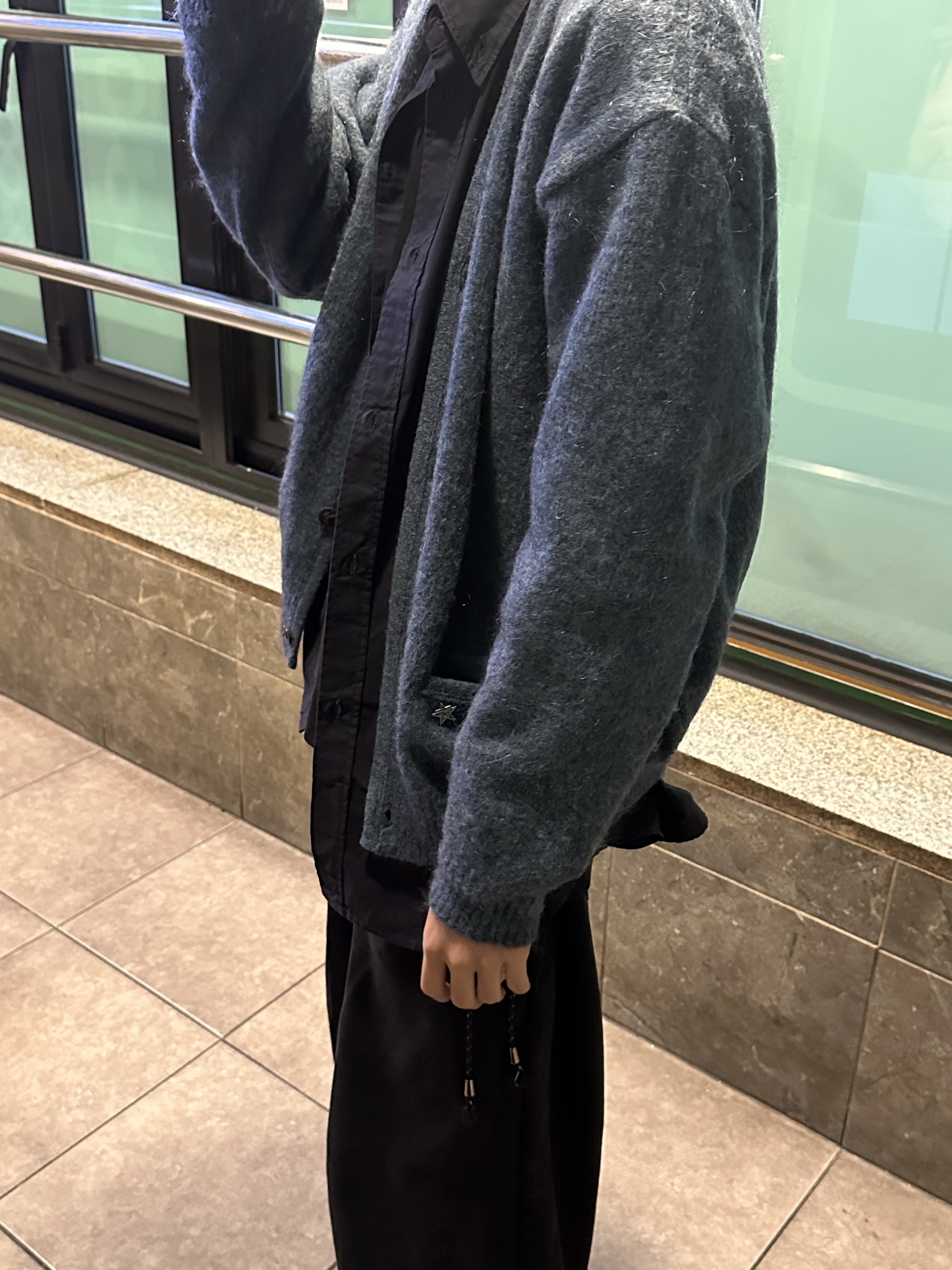 Polyteru 1/2 Graphic T-Shirt 'A Few Good Men' Washed Black, Polyteru 1011 Fatigue Sweatpants 1.2v Bleached Black 착용 스타일 - 4