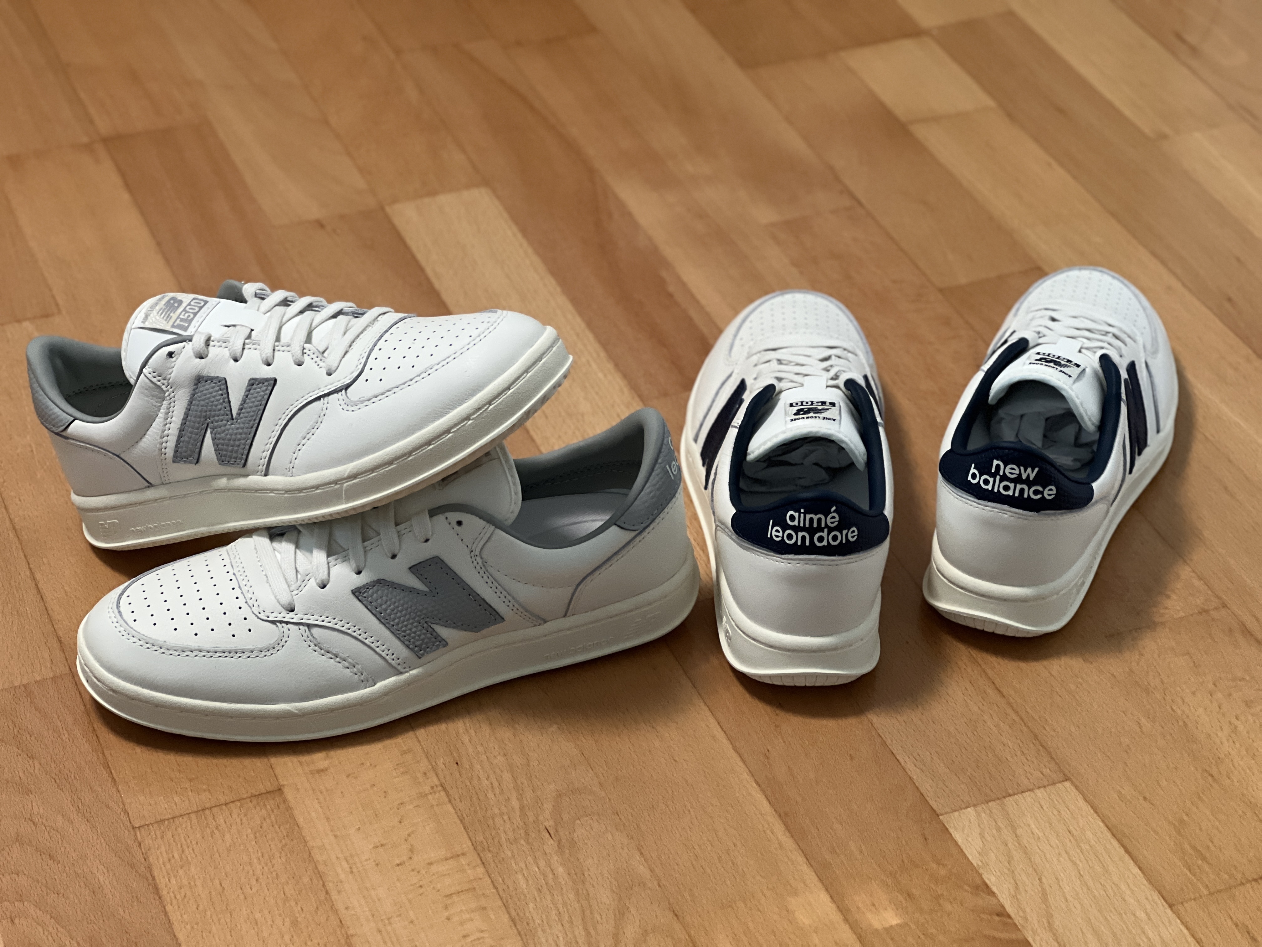 New Balance x Aime Leon Dore T500 Navy, New Balance x Aime Leon Dore T500 Grey 착용 스타일 - 3